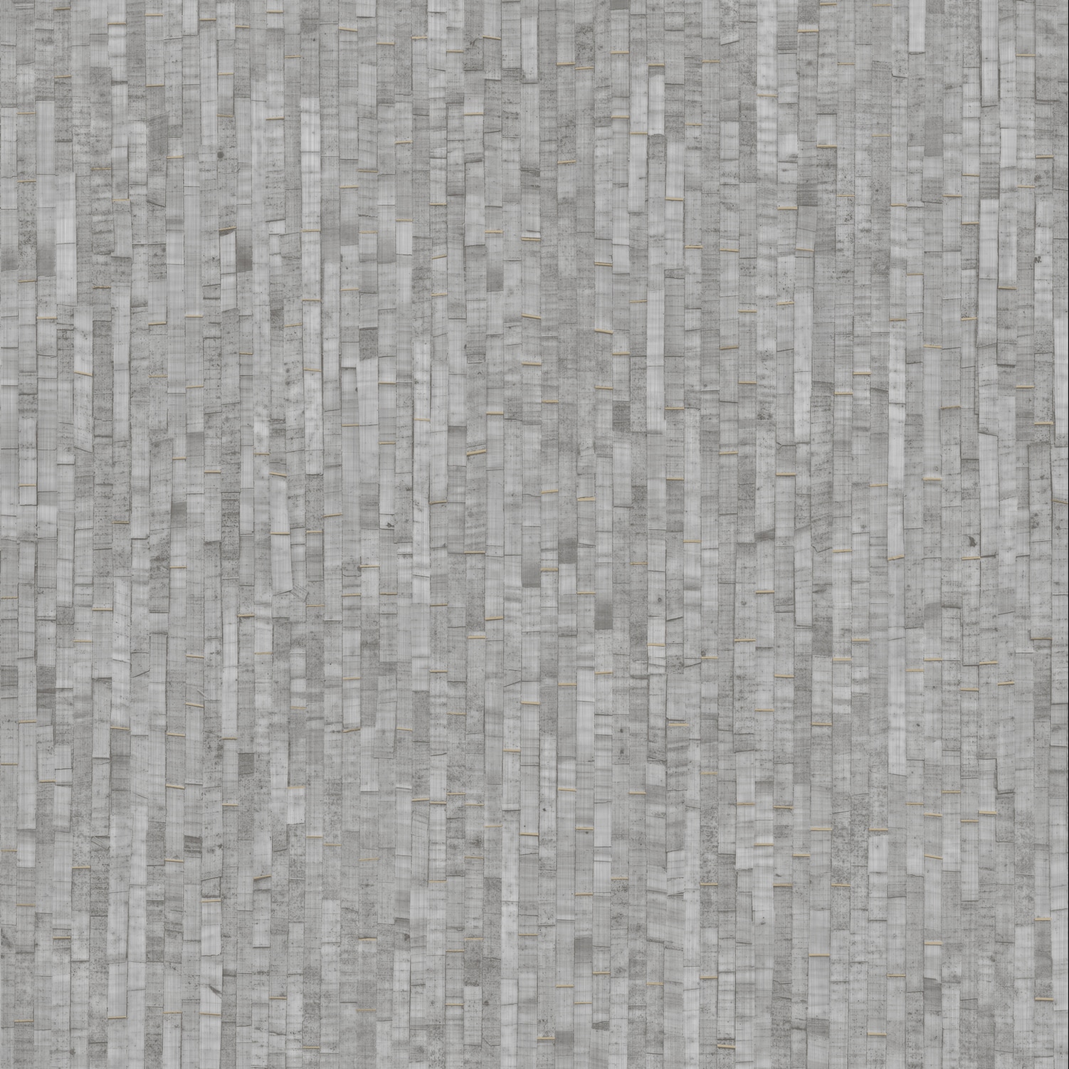 Faux Natural Straw Light Gray Wallpaper
