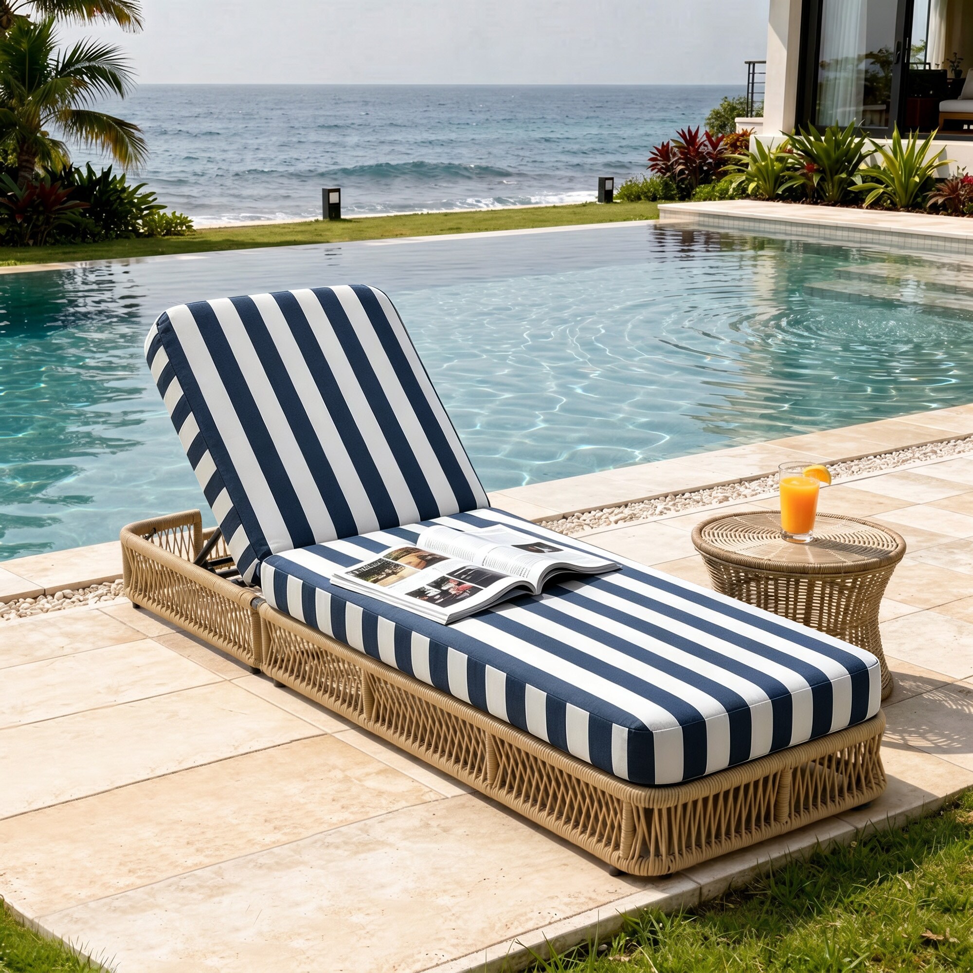 Dreamsidea LS-OD0015-BR-S BL Patio-Chairs - View #2