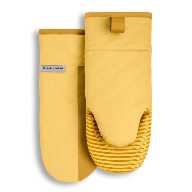 KitchenAid 2-Pack Cotton Colorblock Oven Mitt Set in the Kitchen Towels  department at