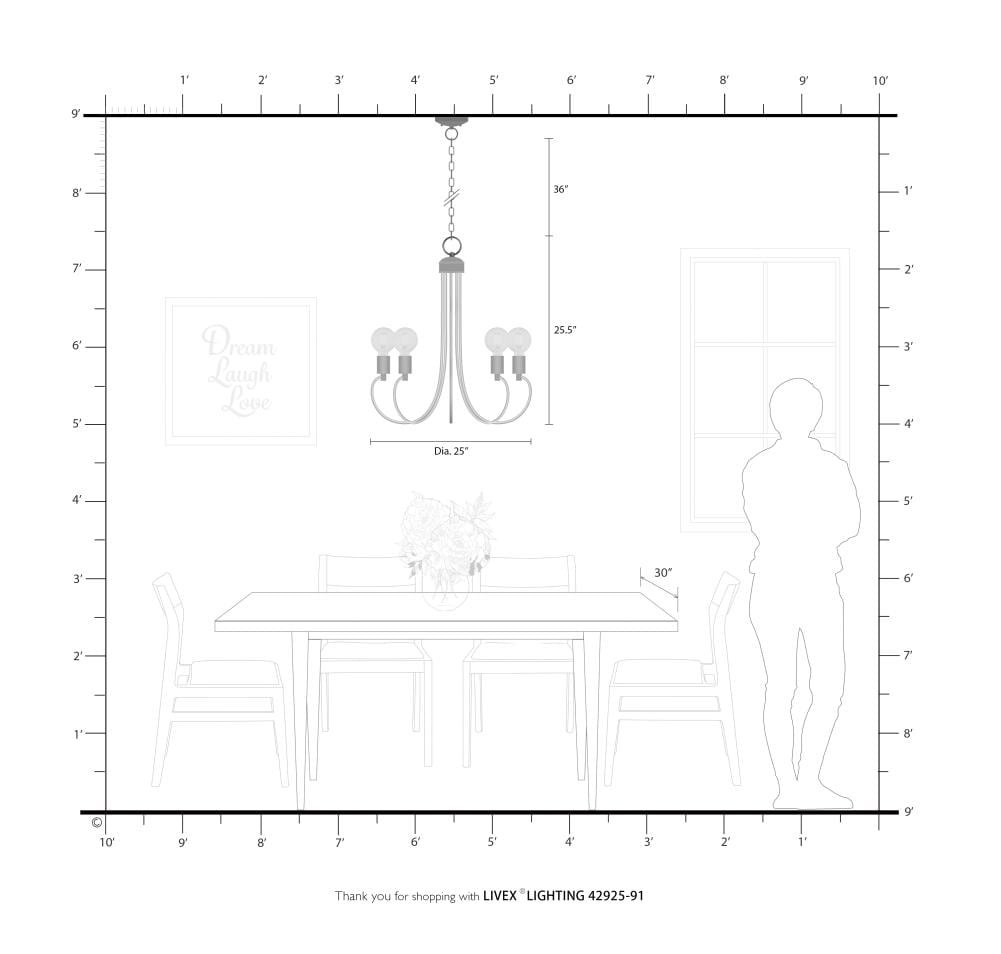 Elegant Brushed Nickel 5-Light Chandelier with Crystal Accents