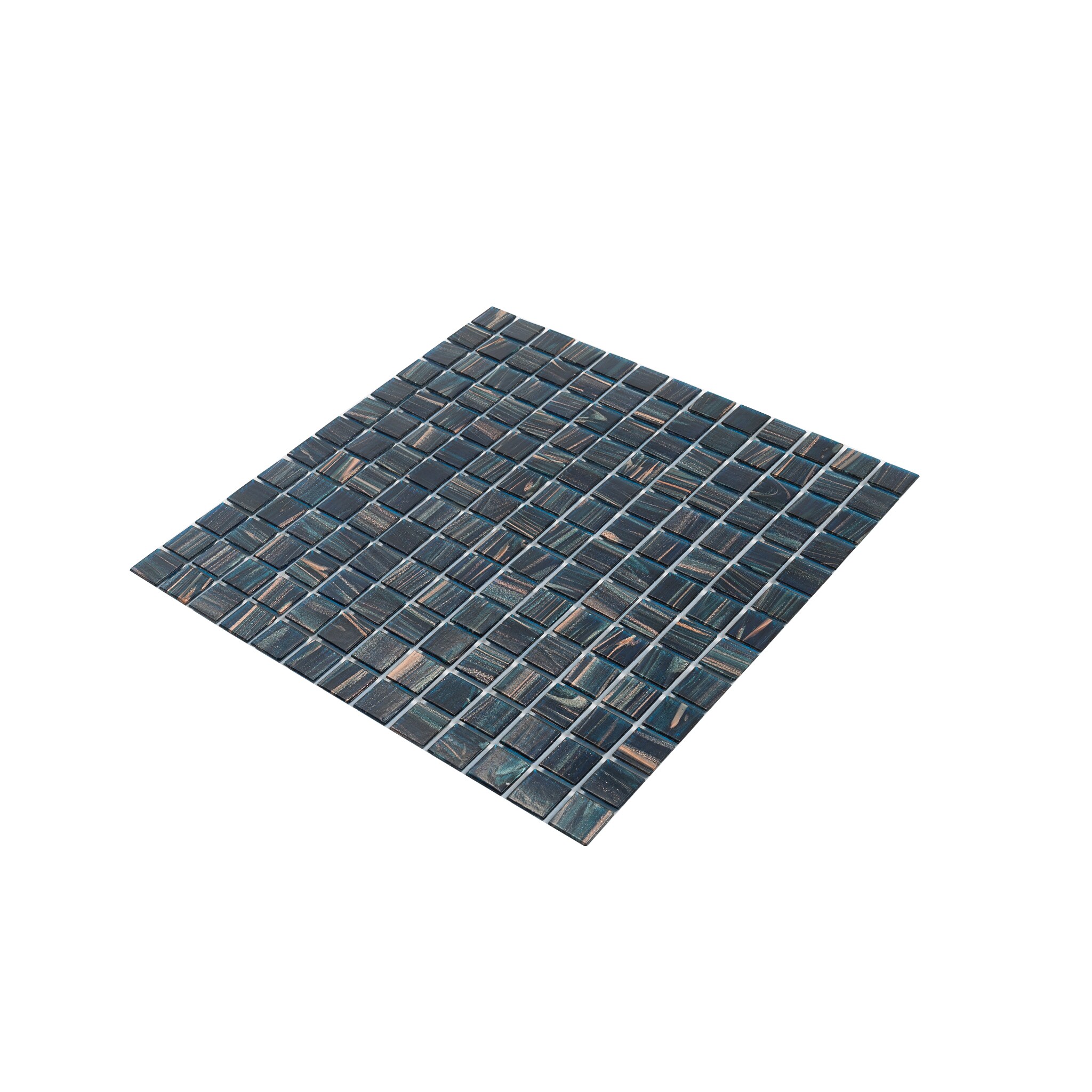 Berlin Blue 12" x 12" Glossy Glass Mosaic Tile