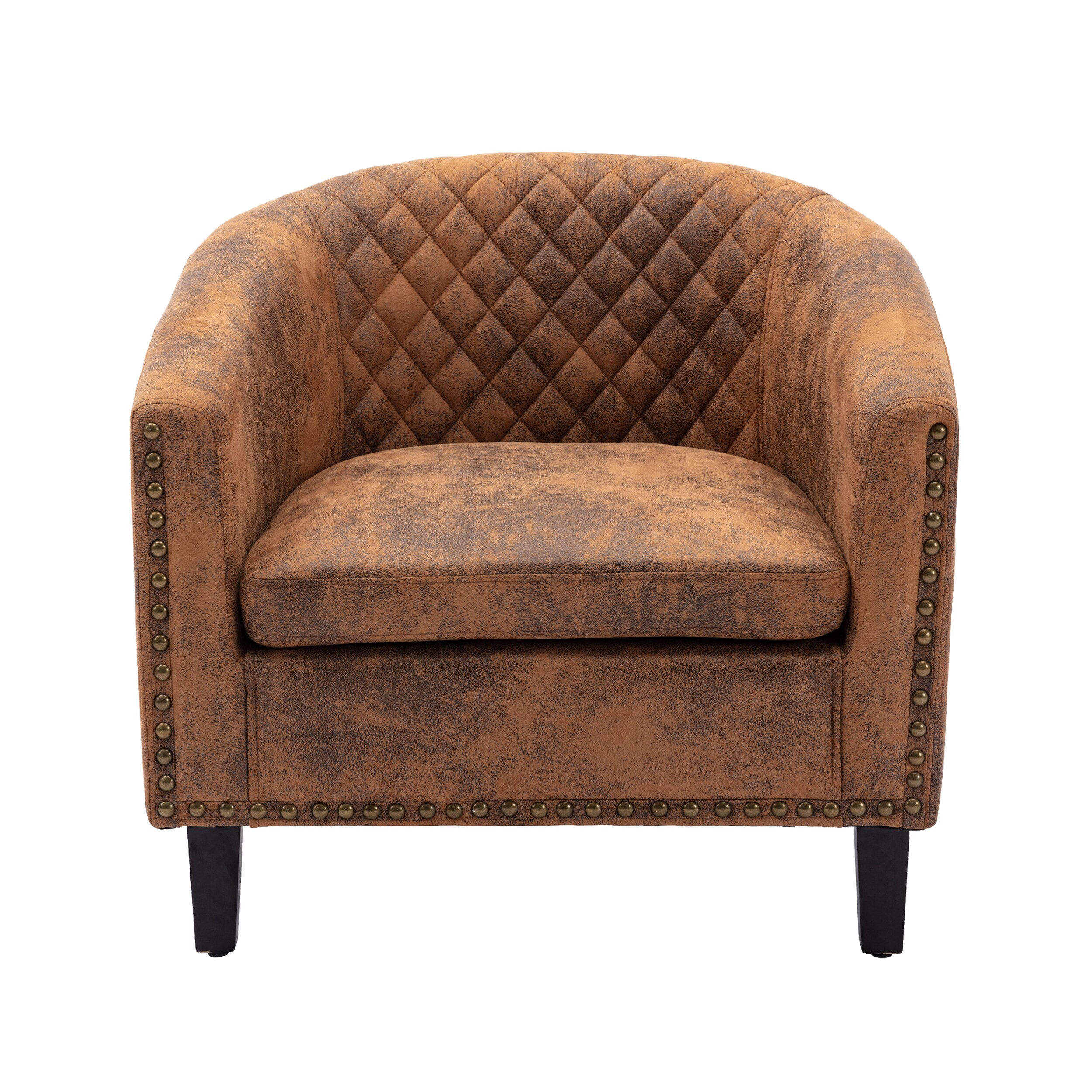 Clihome OF-1941WF02-AABL Modern Coffee Microfiber Accent Chair