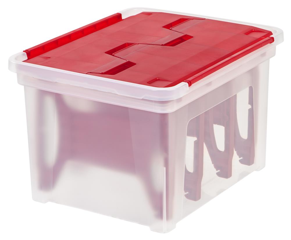 IRIS 14.29-in W x 11.13-in H Red String Light Storage Container at