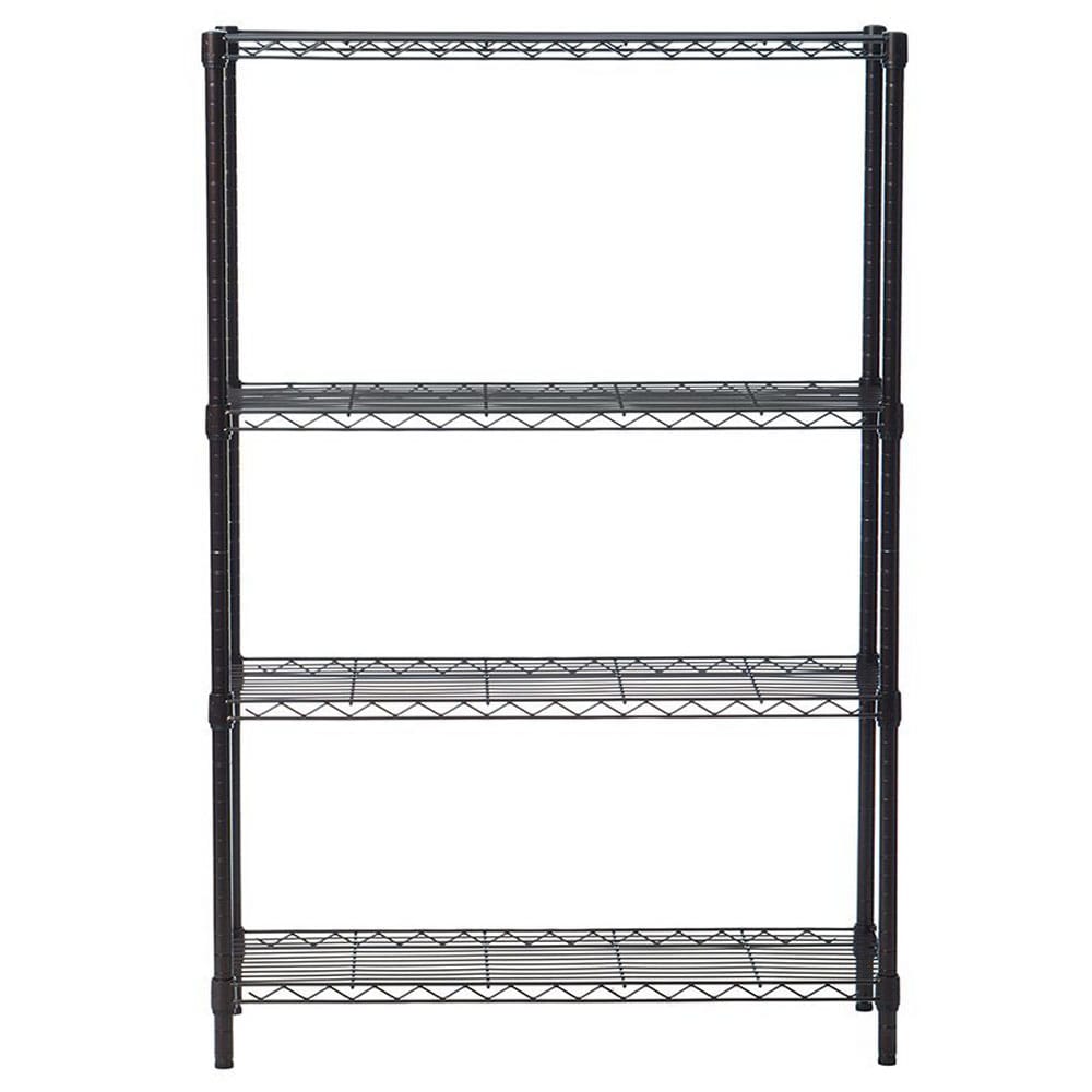 Style Selections 14-in D x 35.7-in W x 53-in H 4-Tier Steel Utility Shelving Unit