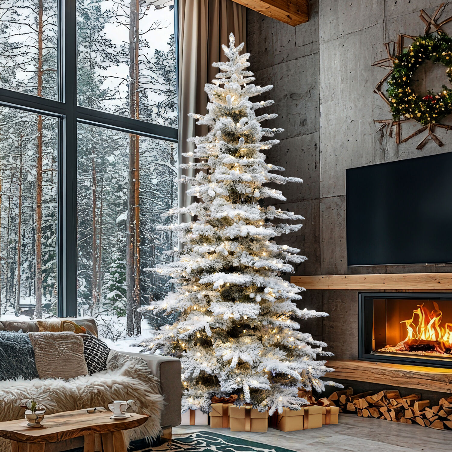Fraser Hill Farm FFMP012-3SN Artificial-Christmas-Trees - View #10