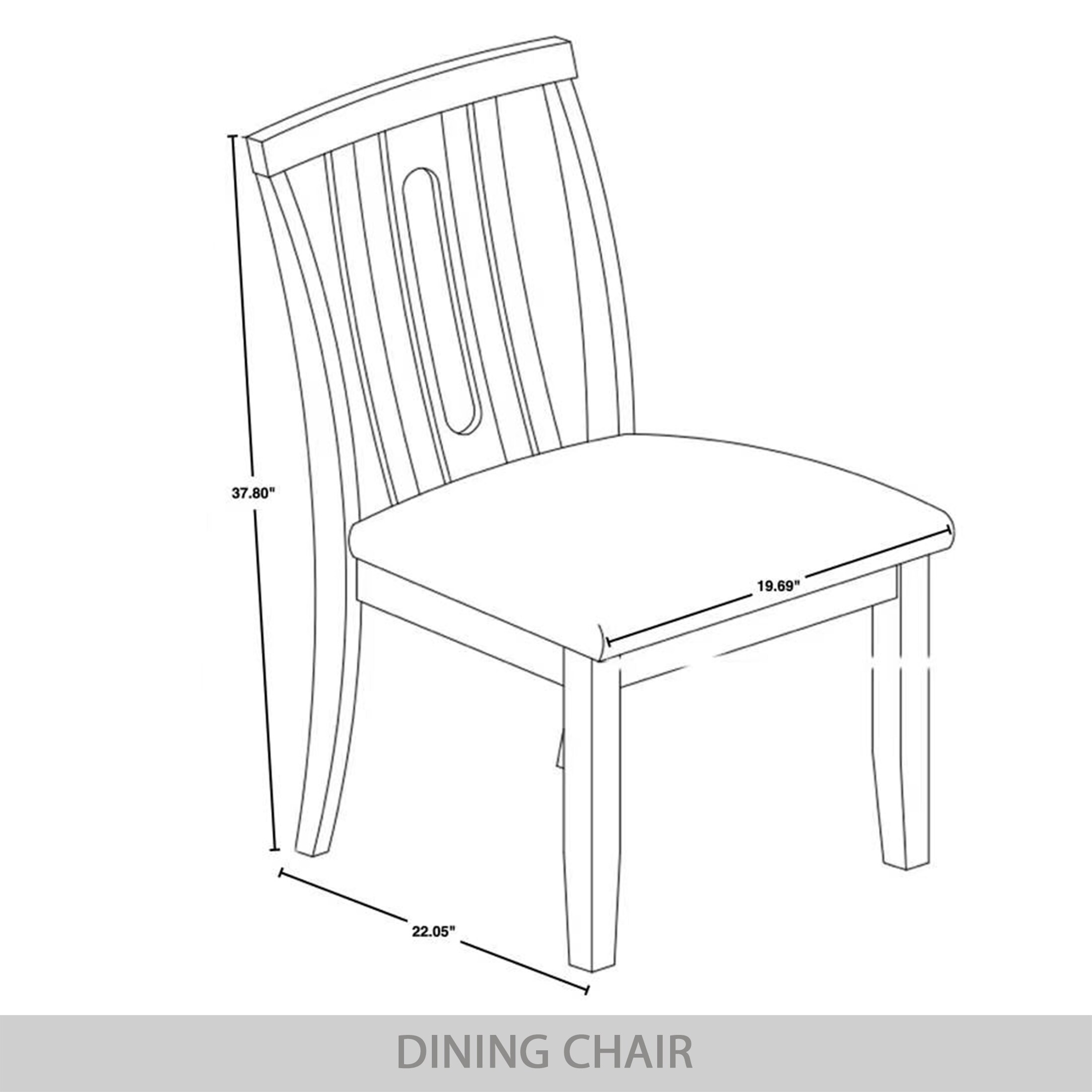 CasePiece C3068US-GY-WD-2X Dining-Chairs - View #9