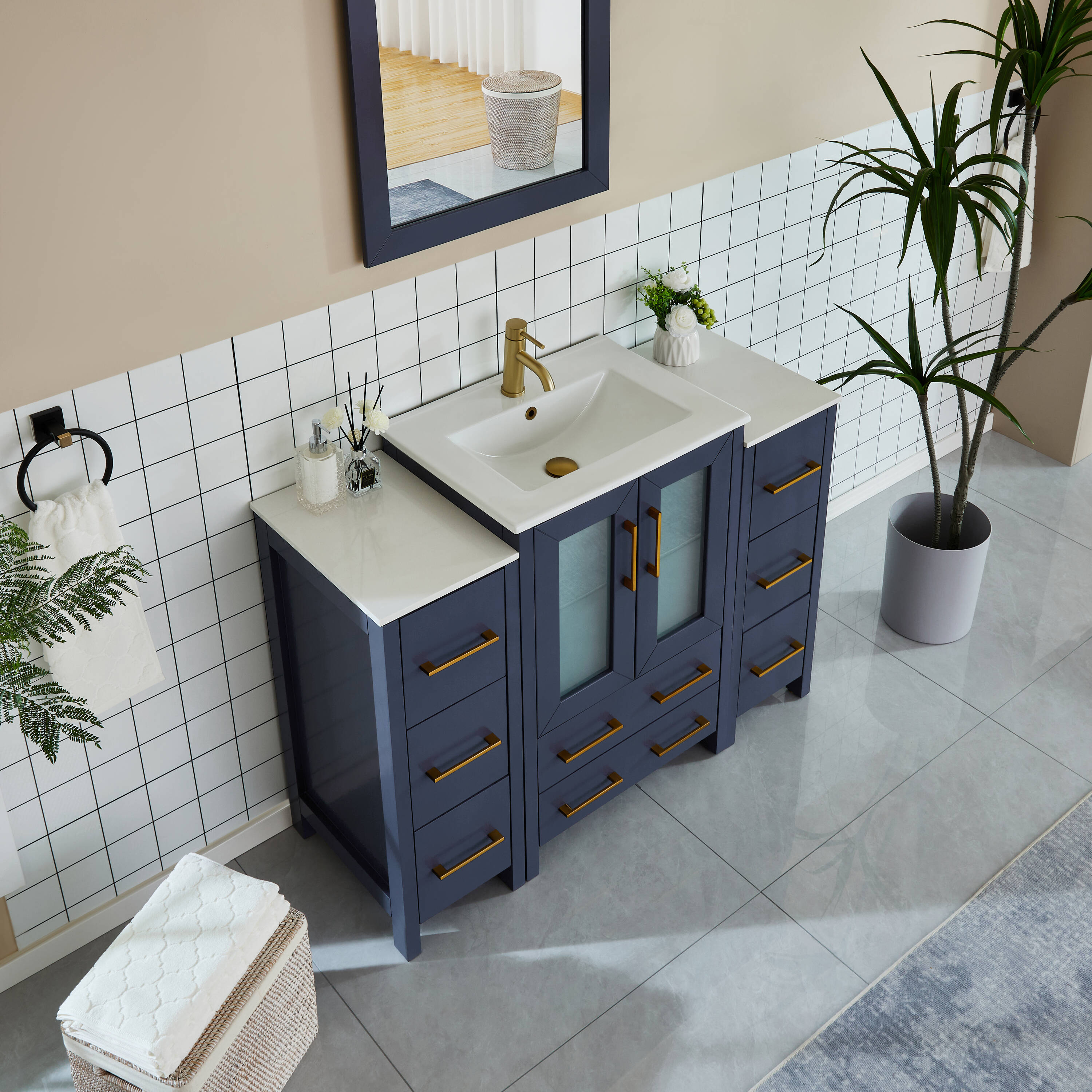Vanity Art VA3024-48B Bath-Vanity-Combo - View #3