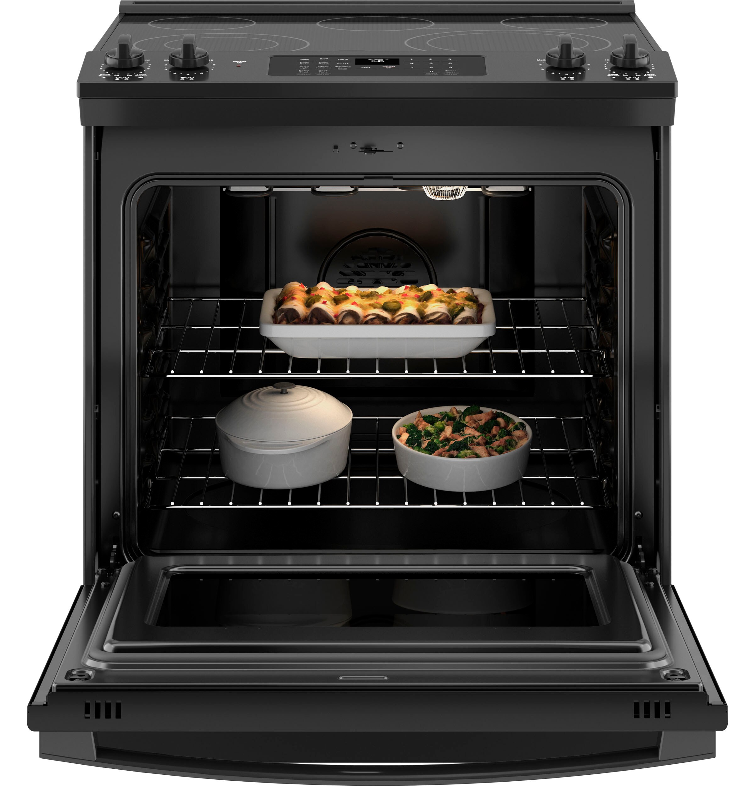 GE JS760DPBB Freestanding-Electric-Ranges - View #2