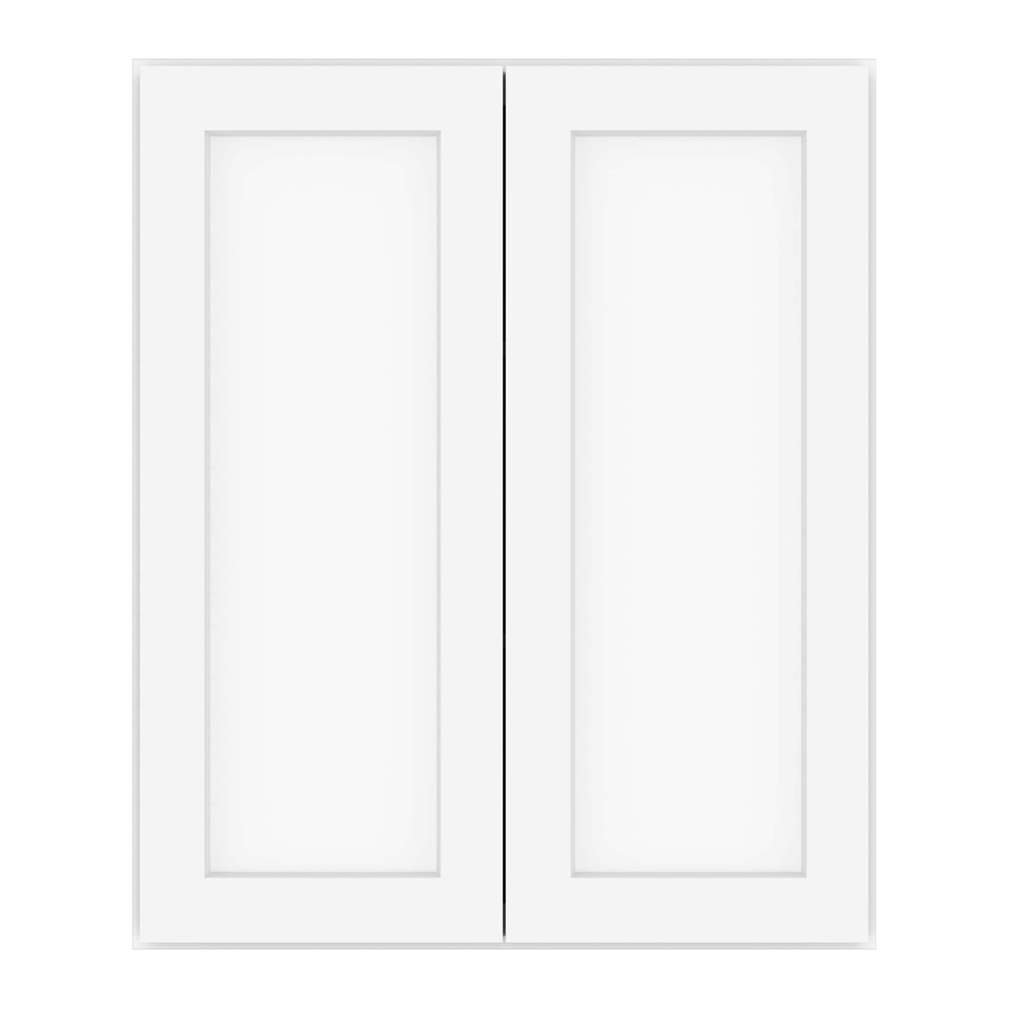 HomLux 30-in W x 36-in H x 12-in D Shaker White Painted Wall Ready to Assemble (RTA) Plywood Cabinet Recessed Panel Shaker