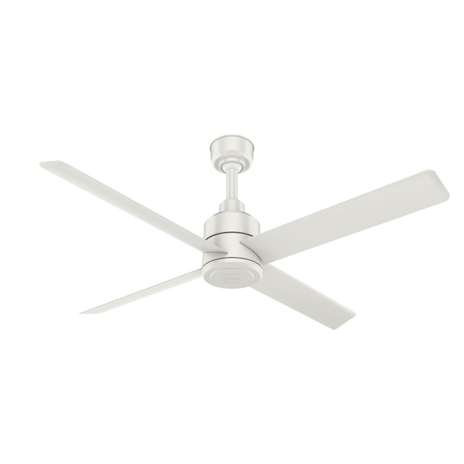 Hunter Trak 72 In Fresh White Indoor Outdoor Ceiling Fan With Remote 4 Blade The Fans Department At Com - Outdoor Ceiling Fans With Remote White