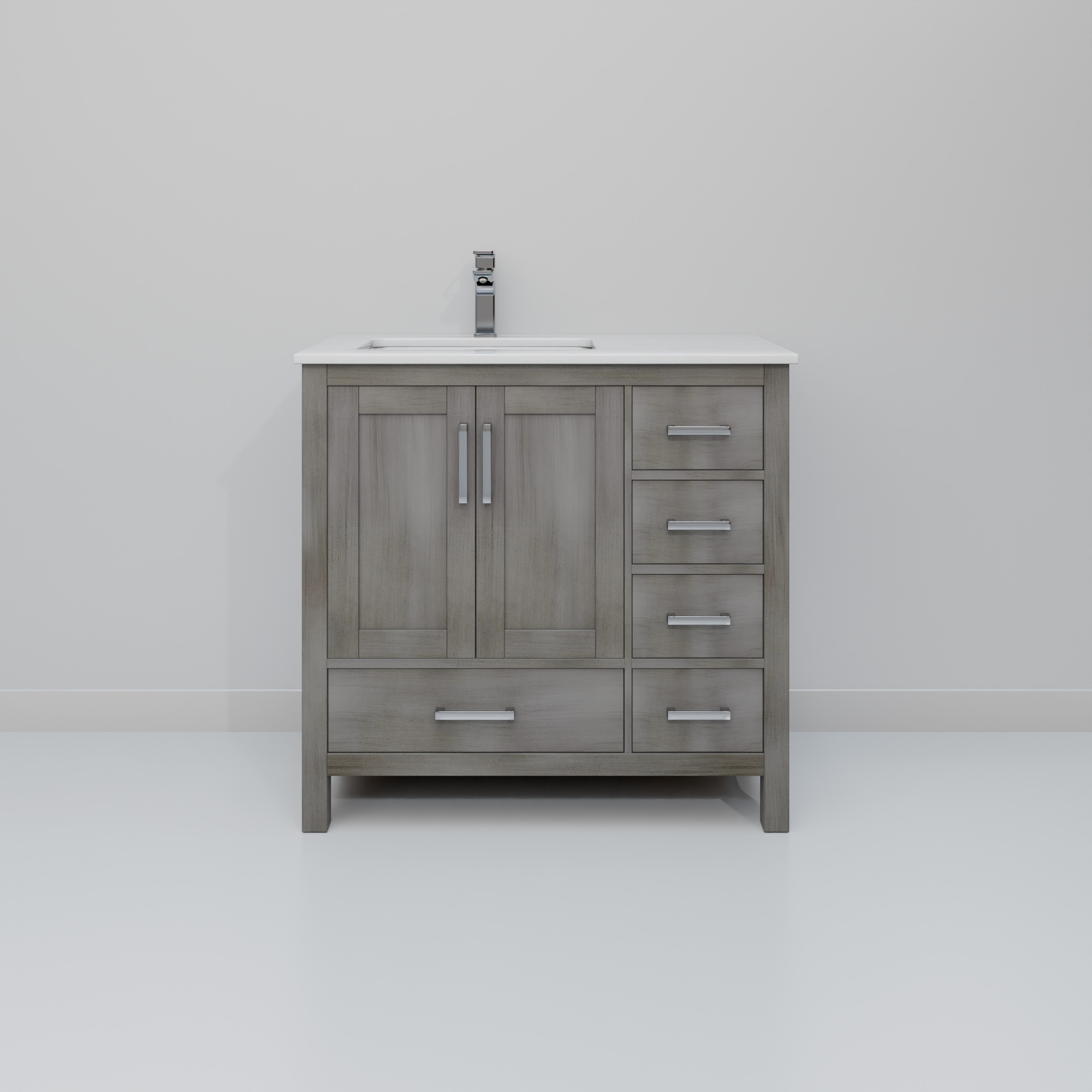 Lexora LVJ36SD201L Bath-Vanity-Combo - View #4