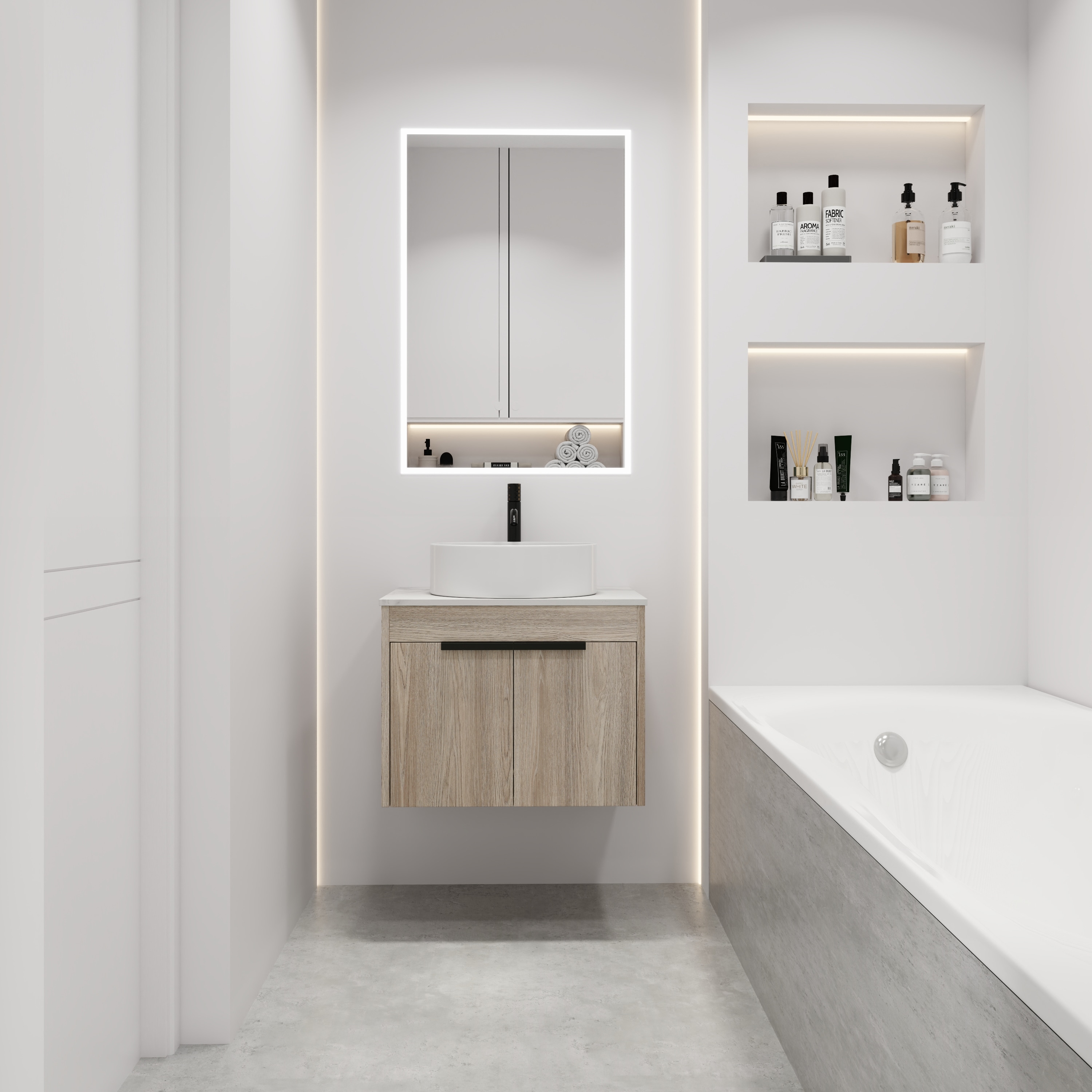 WELLFOR GLEM-S00016 Bath-Vanity-Combo - View #5