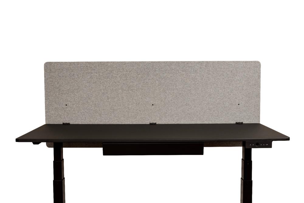 Luxor RCLM6024MG 60-in x 27-in Misty Gray Composite Desktop Privacy Screen