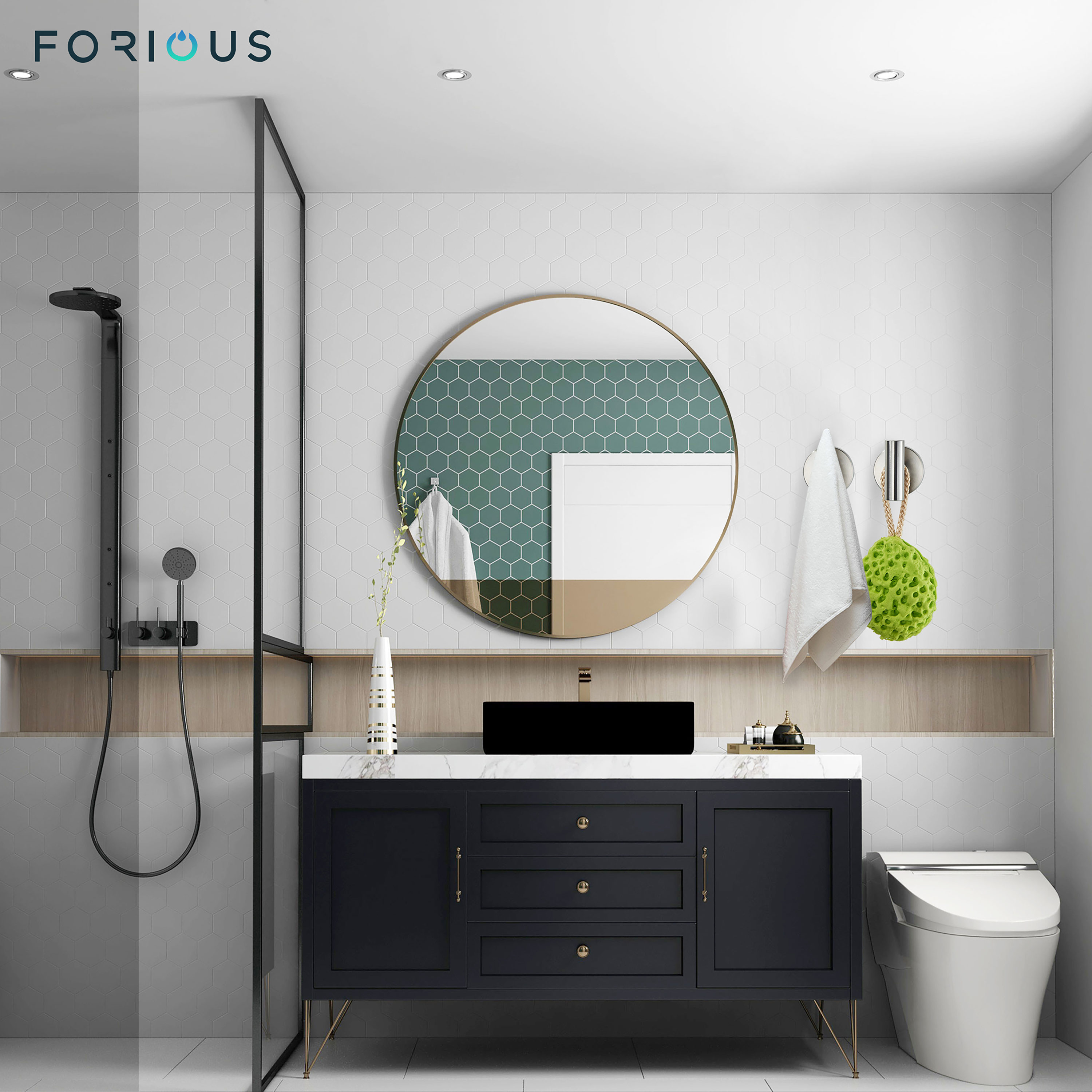 FORIOUS LL0219BN-2 Robe-Hooks - View #8