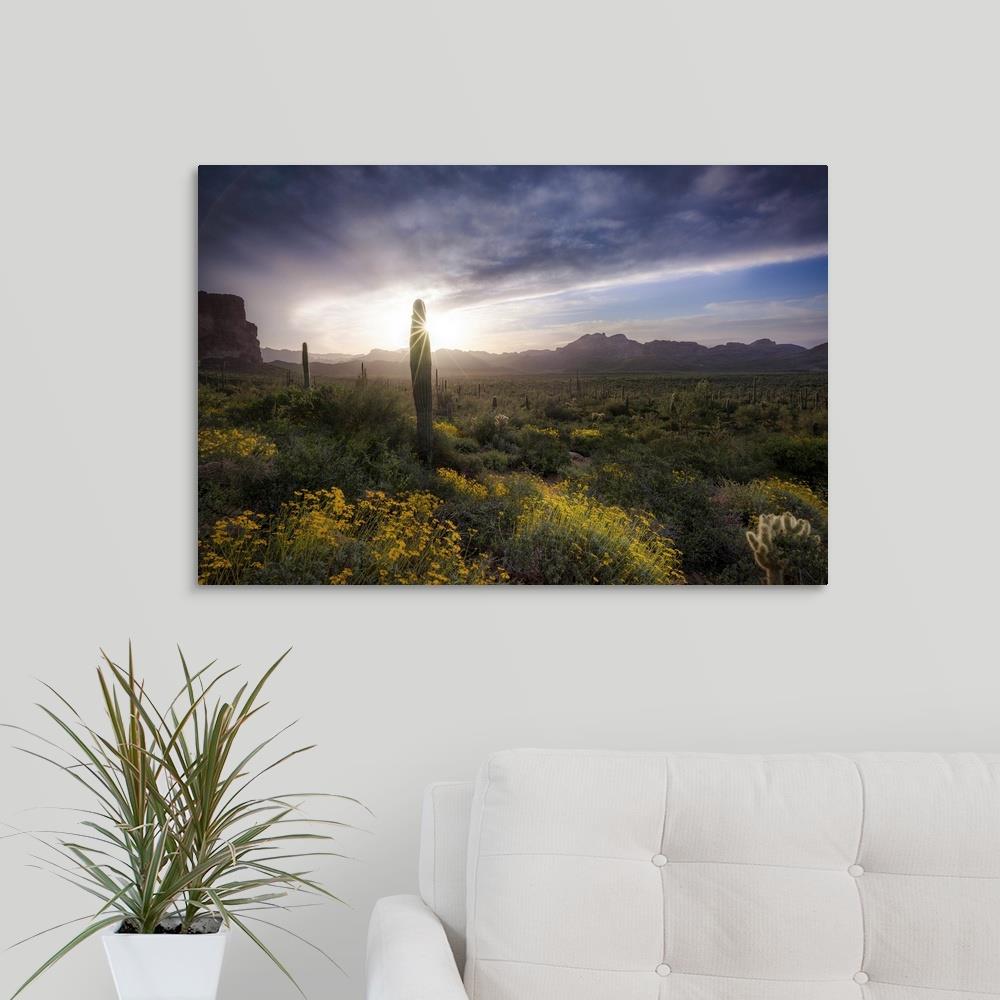 GreatBigCanvas Sunrise In Arizona's Lost Dutchm 20-in H x 30-in W ...