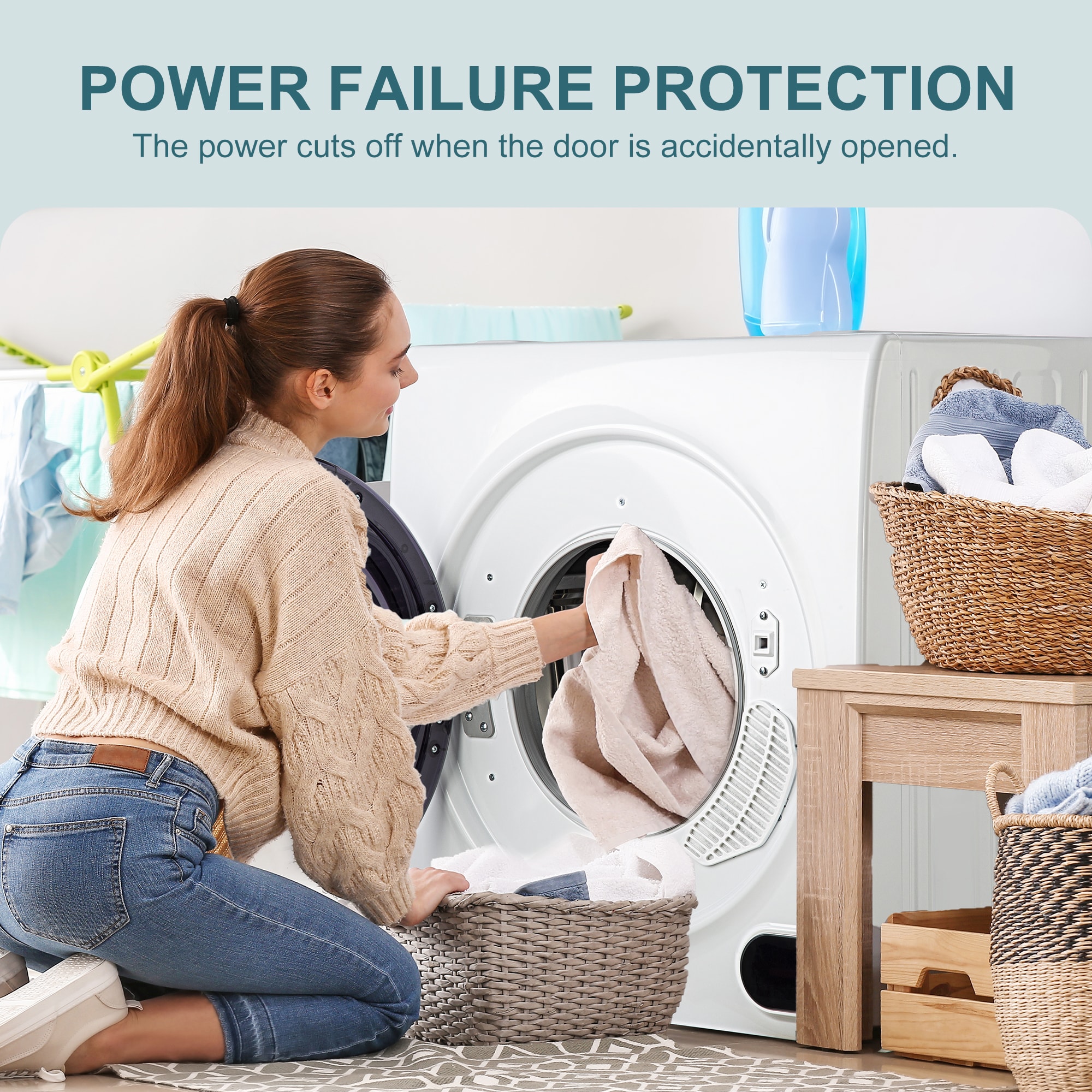 SIMZLIFE CD002-265WH-S-LS-SC Coin-Operated-Dryers - View #4