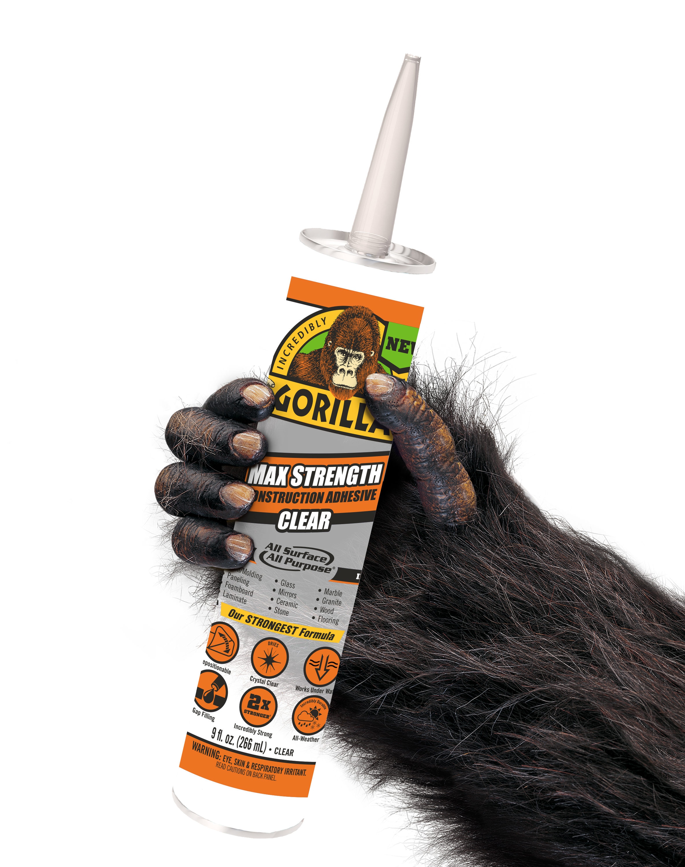 Gorilla Heavy Duty Spray Adhesive, Multipurpose and Repositionable, 4  Ounce, Clear - Set of 4