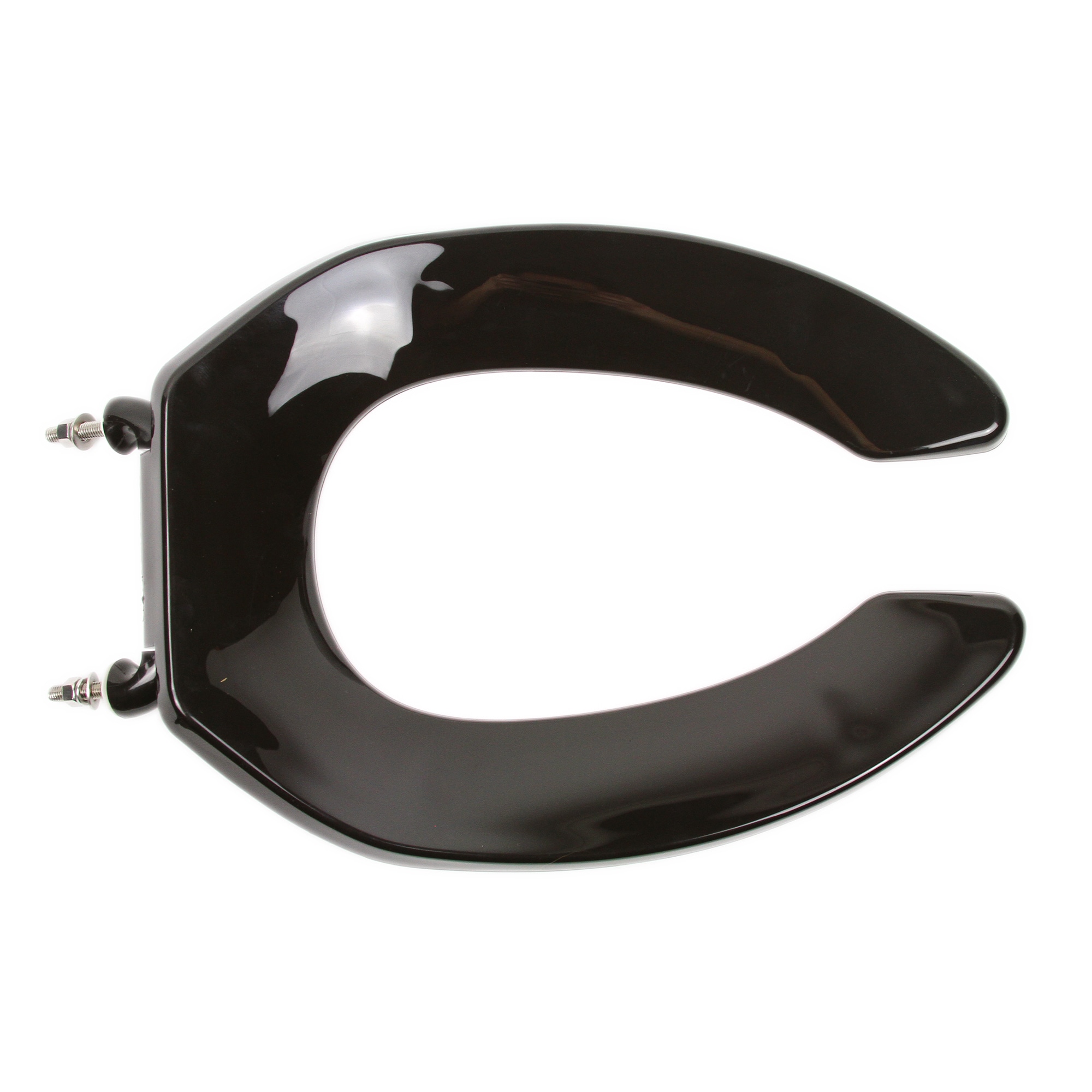 Jones Stephens Commercial Deluxe Plastic Black Elongated Toilet Seat in ...