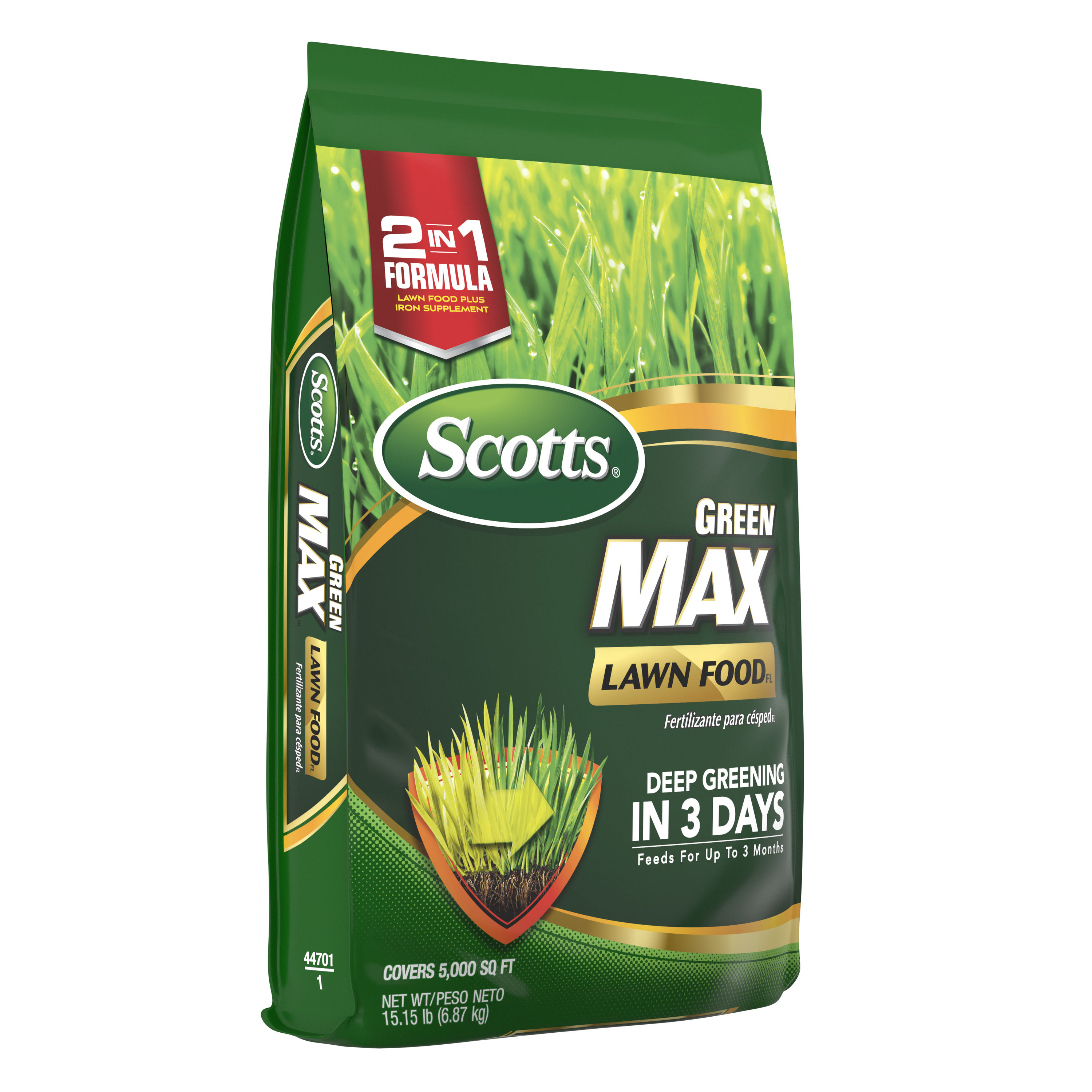 Scotts Green Max Lawn FoodFL 15.15-lb 5000-sq ft 33-0-2 All-purpose ...