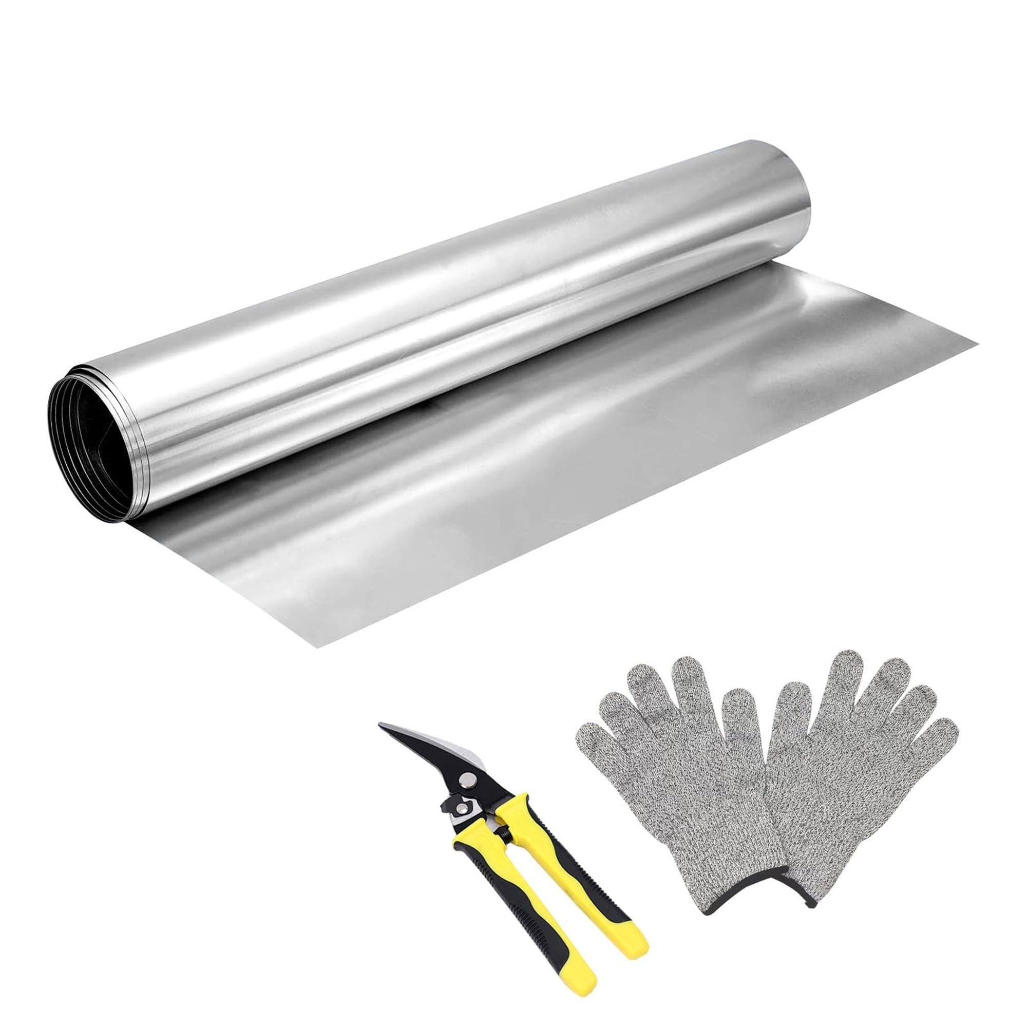 Angel Sar 24 Inch x 50FT Aluminum Flashing Roll 0.3mm Thickness Metal ...