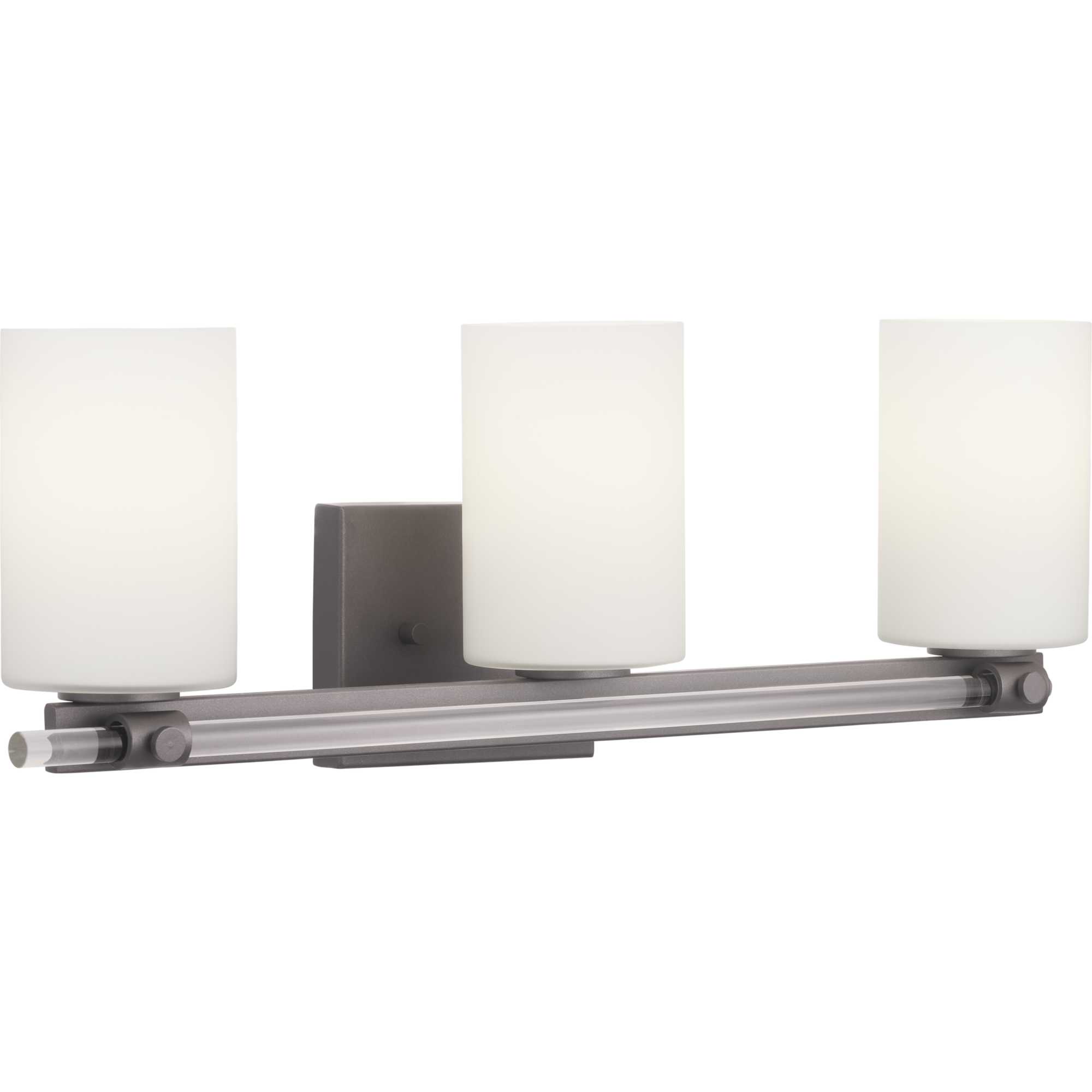Progress Lighting P300199-031 Lisbon 24-in 3 -Light Matte Black Modern/contemporary Vanity light