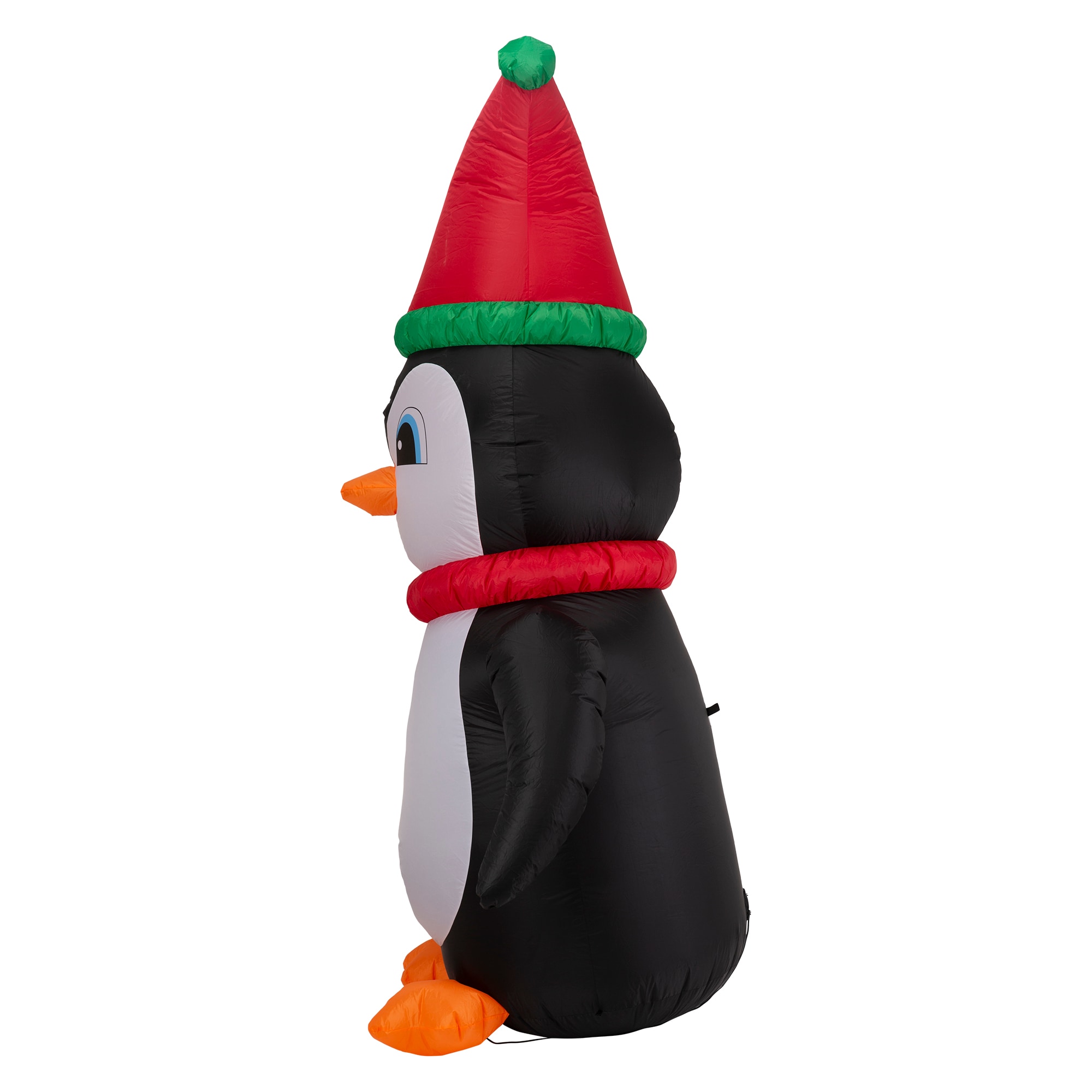 Glitzhome 8.01-ft Lighted Penguin Christmas Inflatable 2005200003 at ...