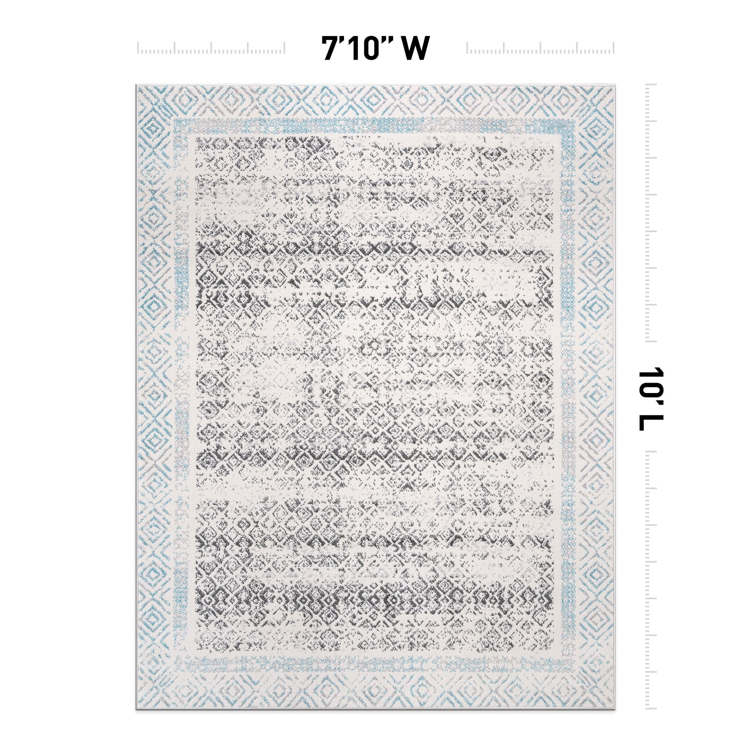 World Rug Gallery 2095BLUE8X10 rugs - View #2