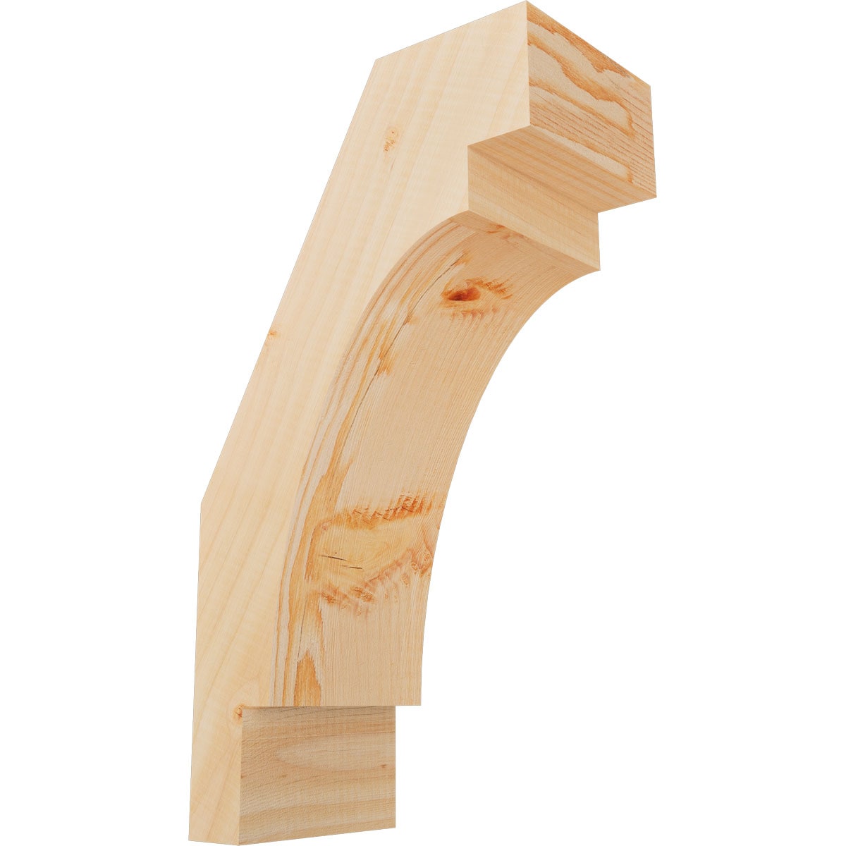 Ekena Millwork BRC06X10X18MRC00SDF 5-1/2-in x 10-in x 18-in Douglas Fir Unfinished Wood Merced Smooth Knee Brace