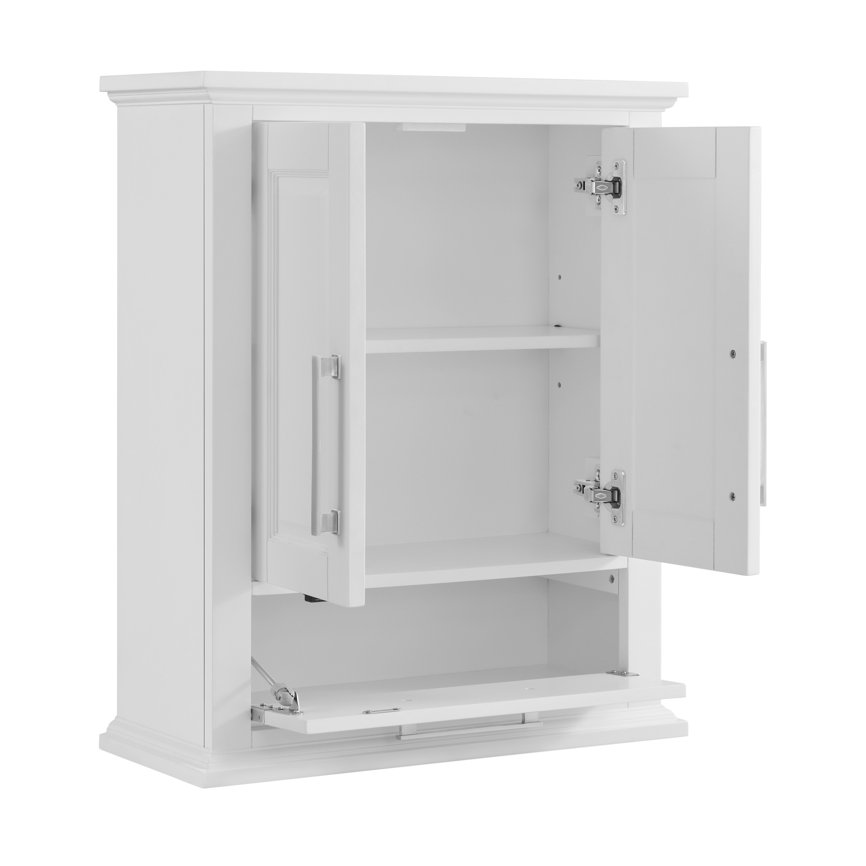 allen + roth Brookview 24-in x 29-in x 10-in White Soft Close Bathroom ...