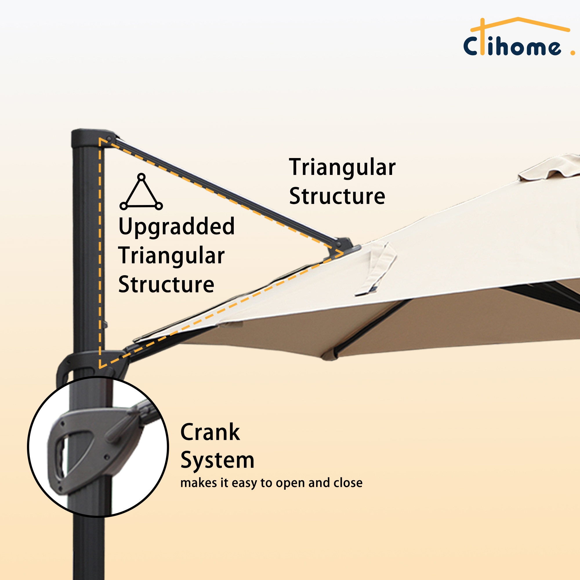 Clihome EDBL-UM1621001RD Umbrellas-2 - View #7
