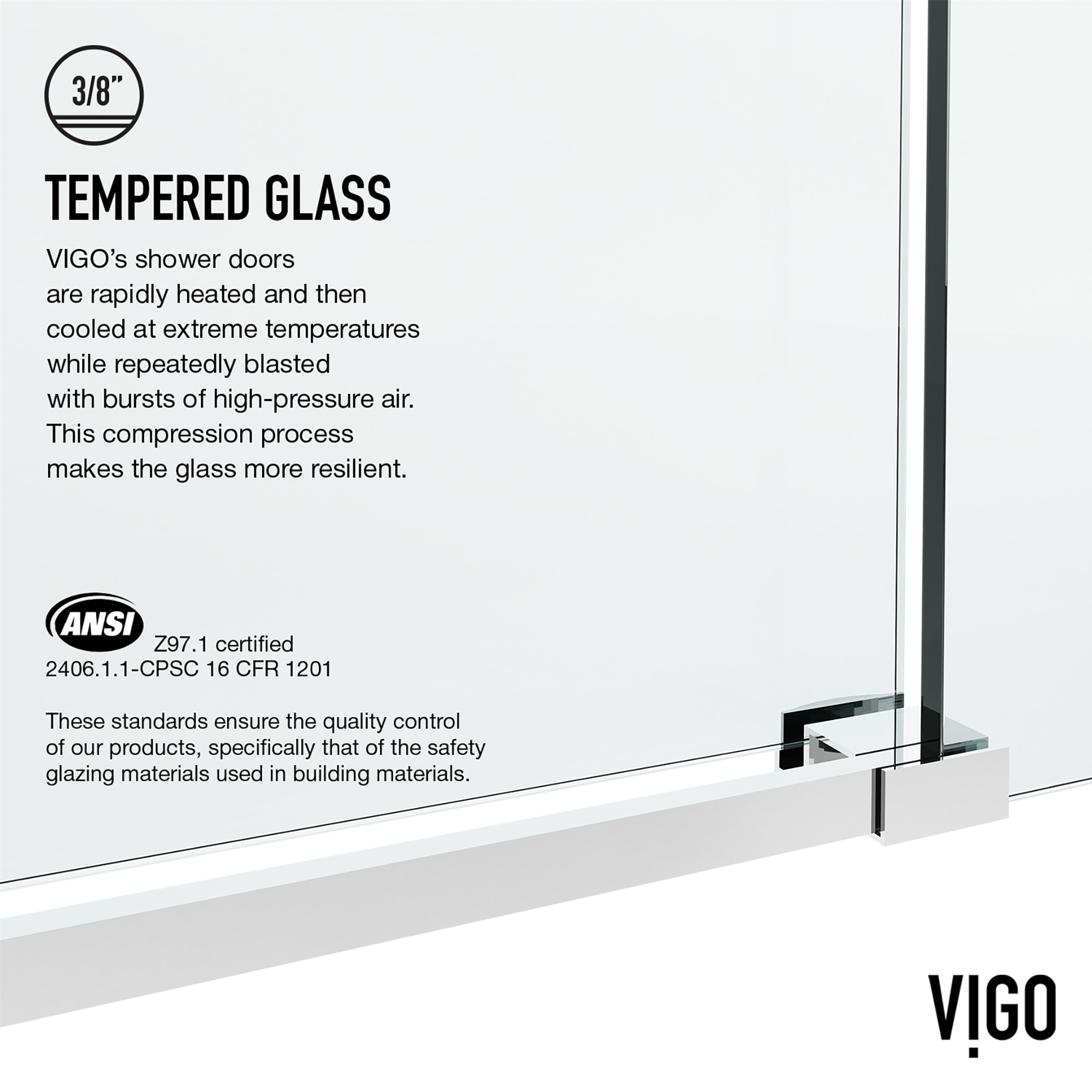 VIGO VG6022CHCL6076 Shower-Doors - View #8