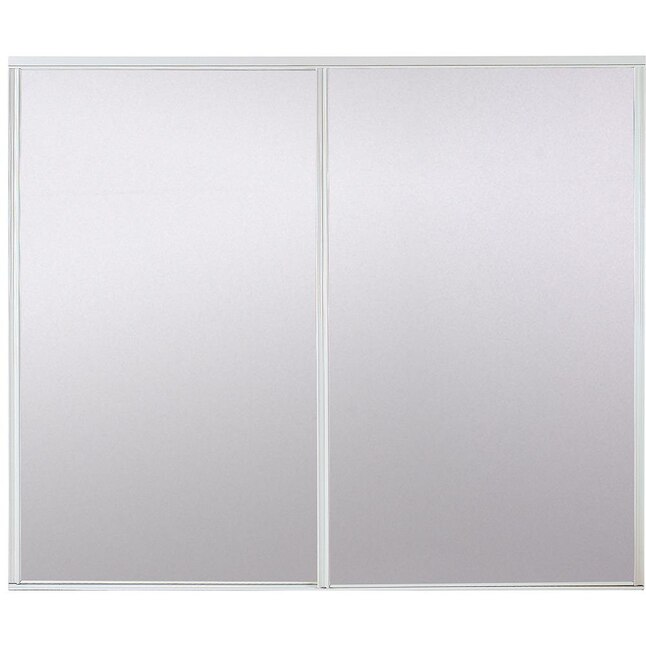 Glass Mirror Flush Mirrored, Reliabilt Flush Mirror Sliding Closet Interior Door