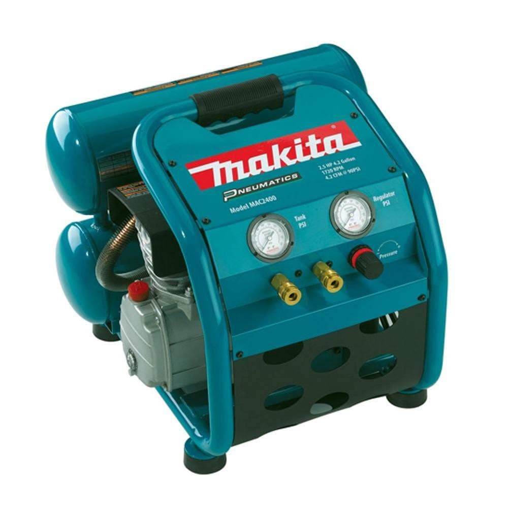 Makita  MAC2400 2.5 HP Big Bore Air Compressor 4.2 gal 4.2 CFM  90 PSI Oil-Lubricated