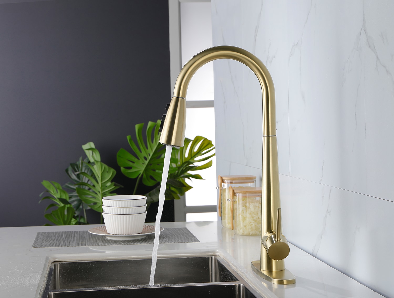 LUCKY ONE LO-DJ517333P Kitchen-Faucets - View #3