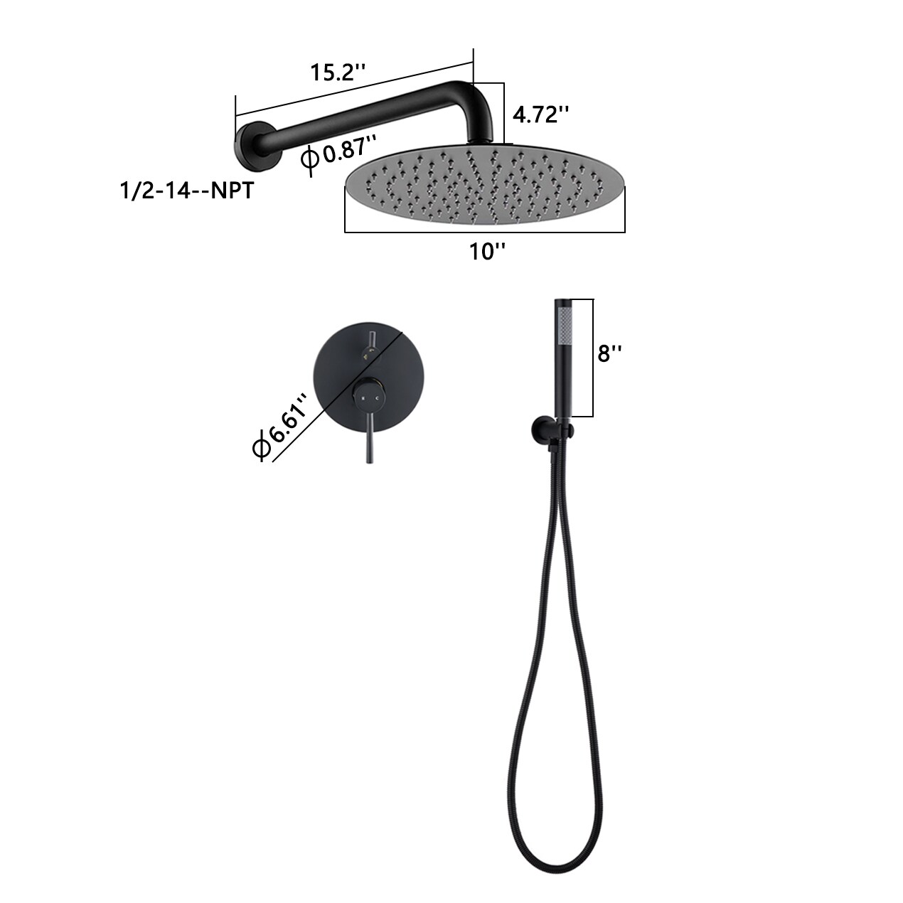 LOVMOR SF-WS-W121791370 Tub-Shower-Faucets - View #7