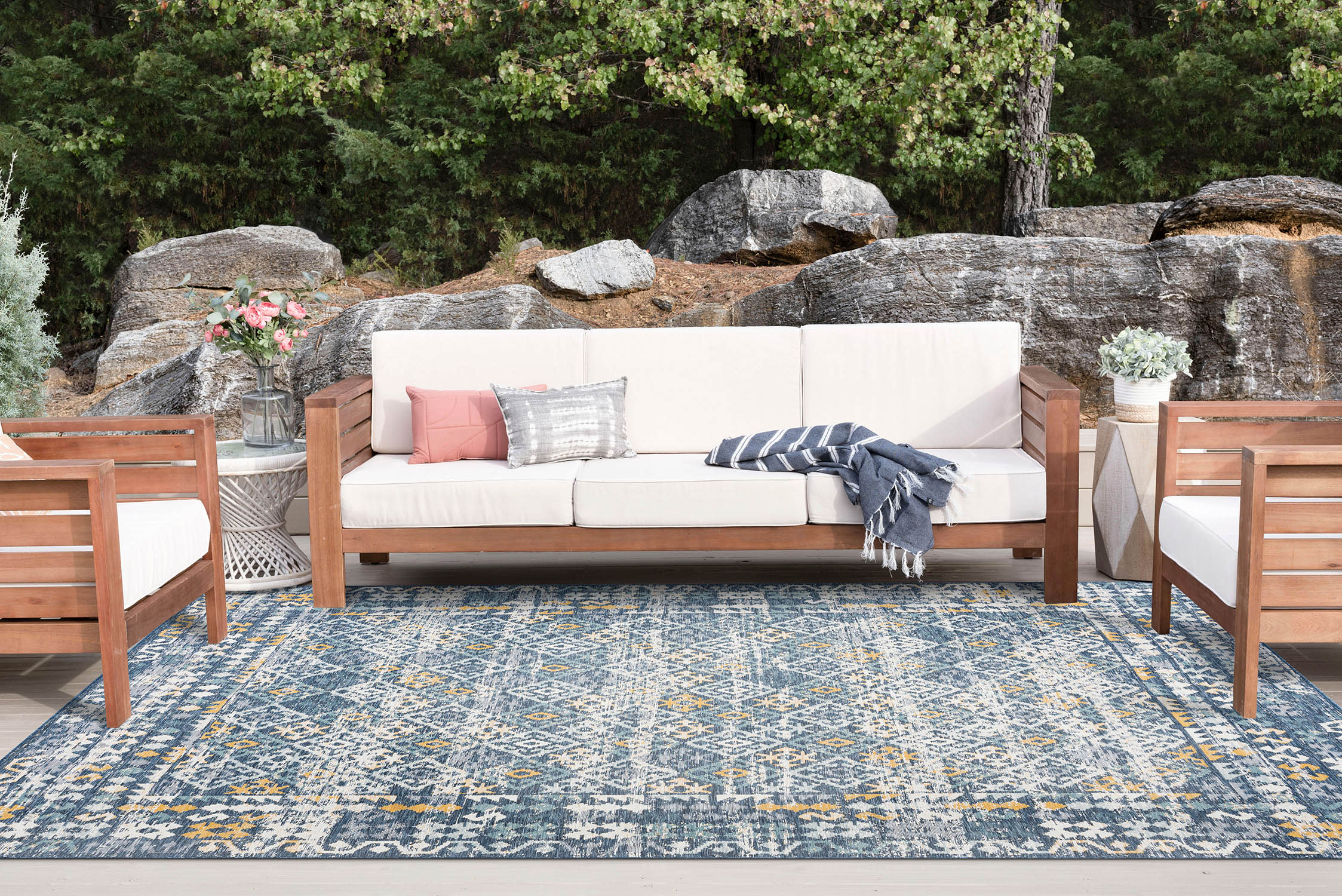 Tayse FLO1107 2X8 rugs - View #9