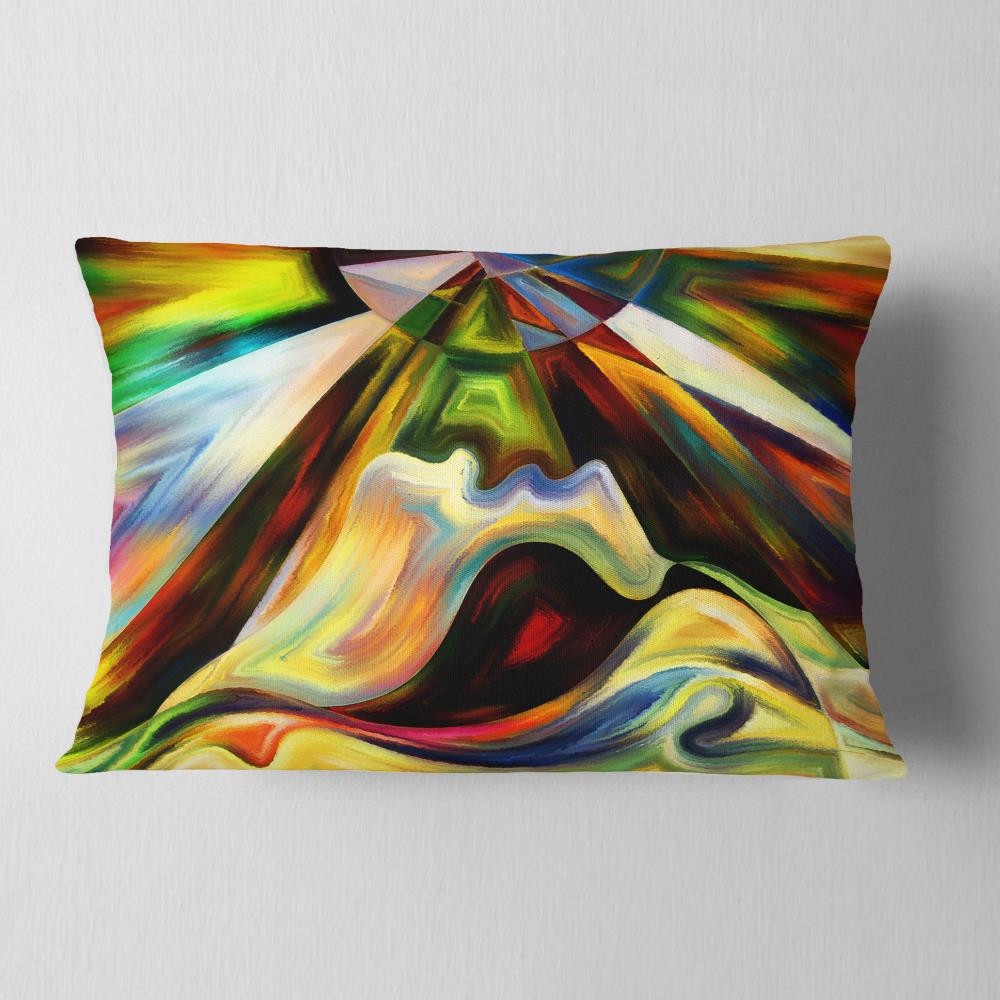 Designart CU6123-12-20 12-in x 20-in Red Indoor Decorative Pillow