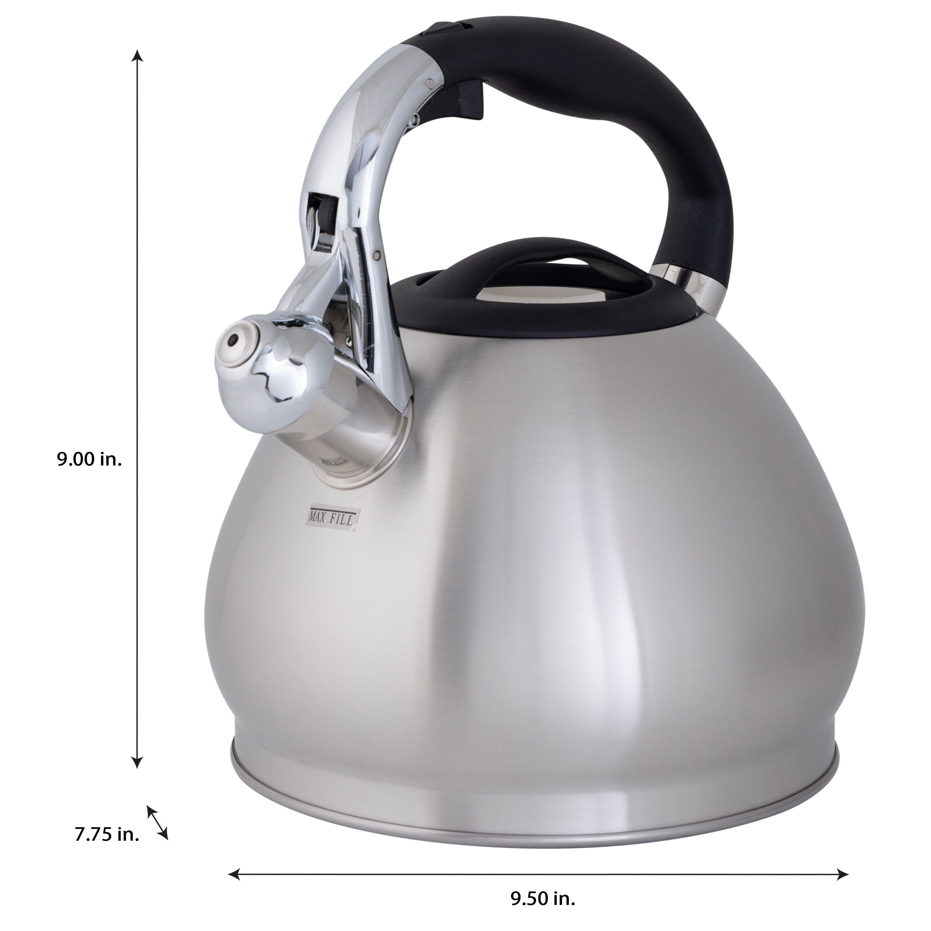 Kitchen Details 3.4-Quart Stainless Steel Kettle in the Cooking Pots  department at