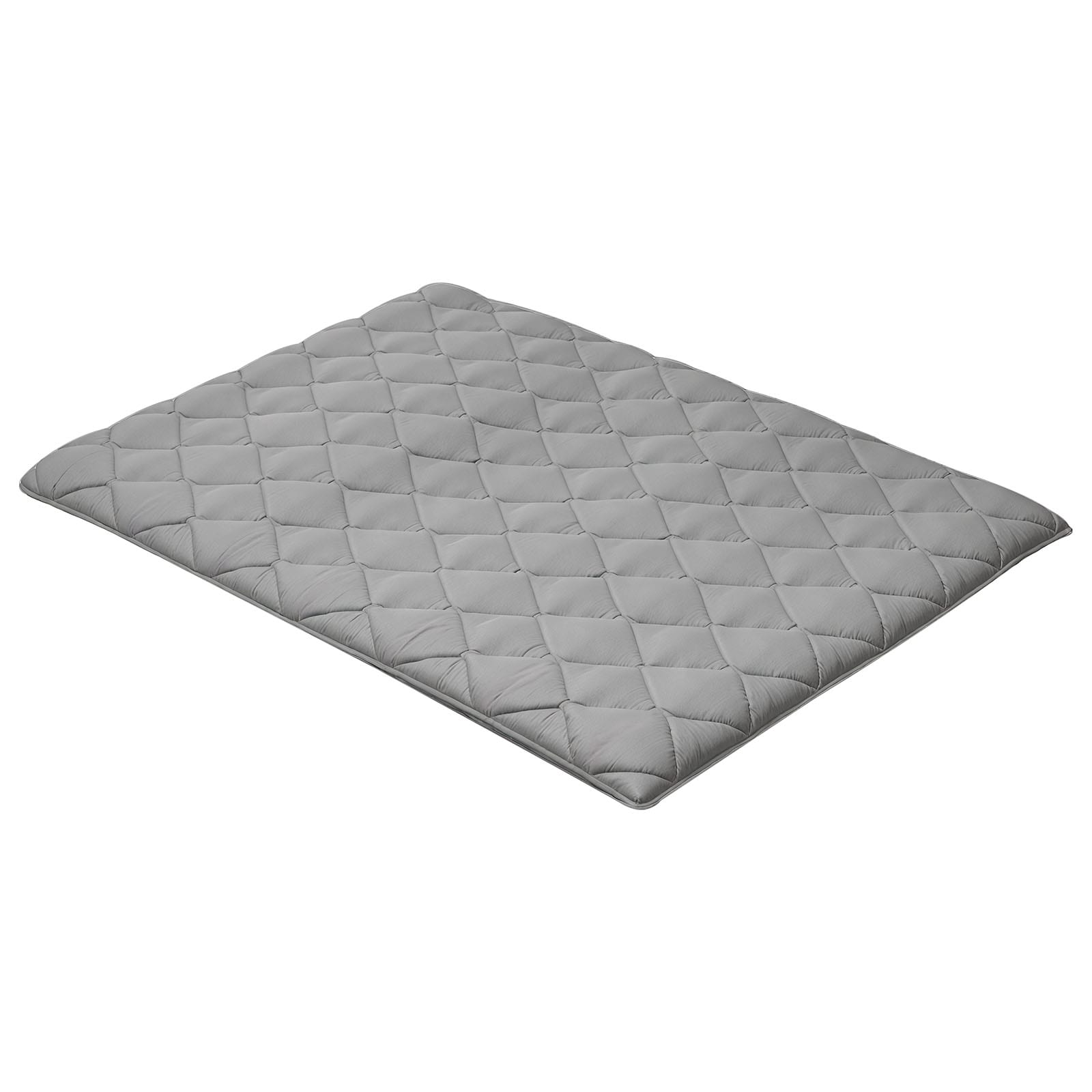 VEVOR Japanese Tatami Mat Full Size Foldable Japanese Tatami Mattress Futon Mattress with Storage Bag and Fastener 9-Layer Floor Mat for Sleeping Dormitory Meditation Yoga 80 x 54 x 3.5 in Gray