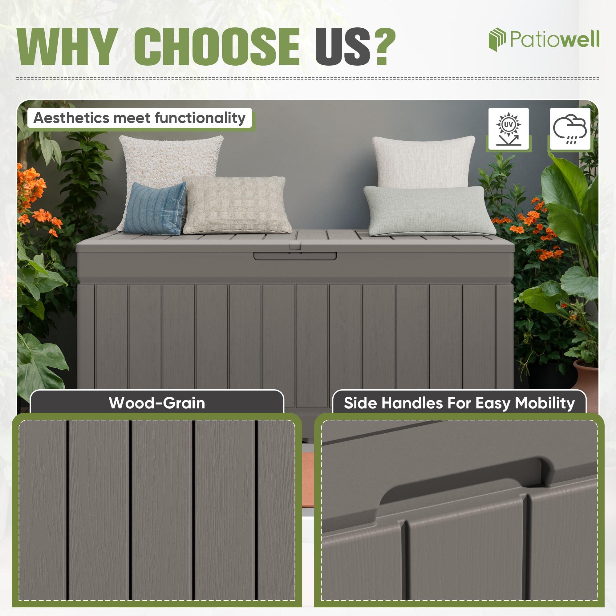 Patiowell WES-PSB22-0093-WGY Deck-Boxes - View #2