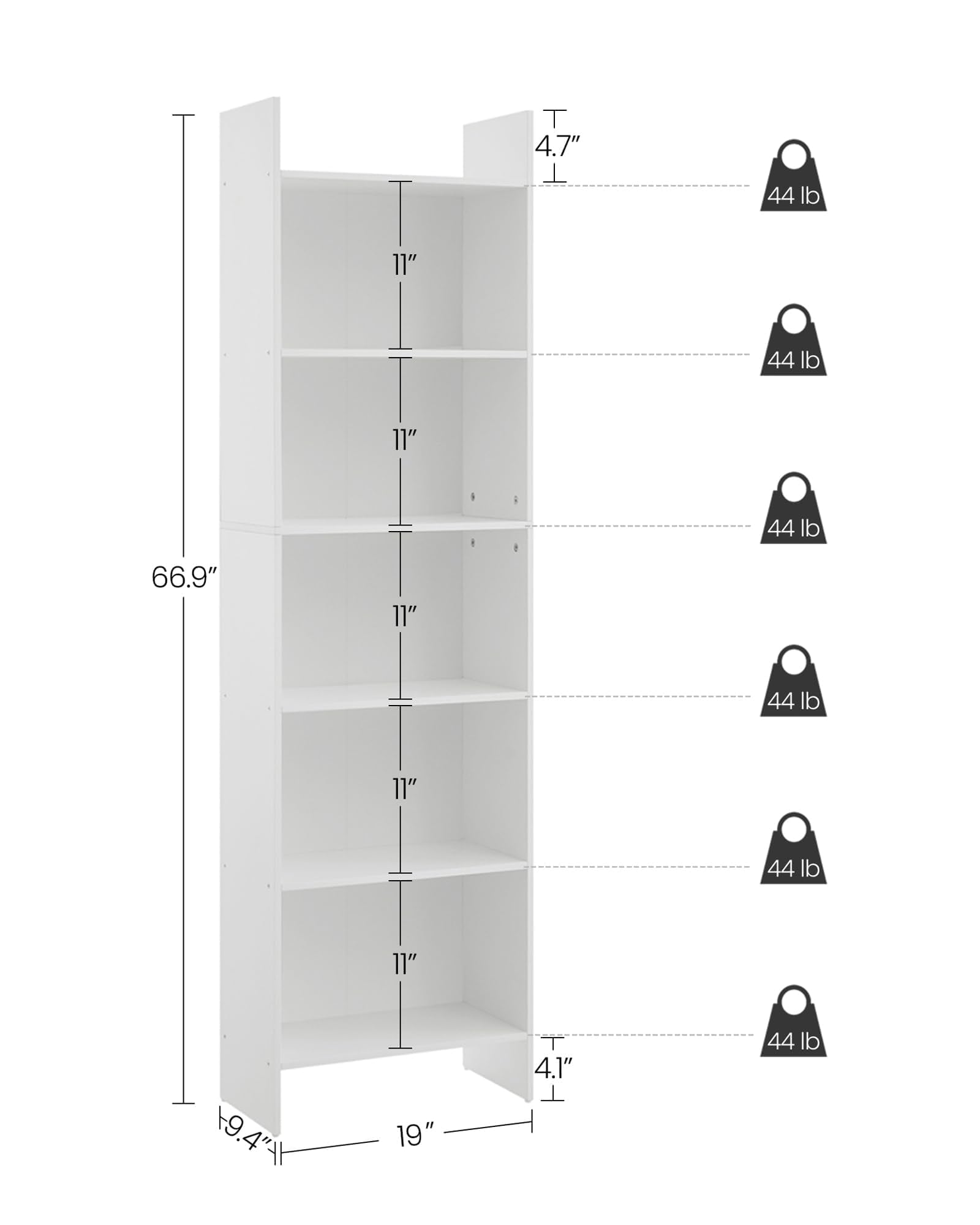Afoxsos LAF1230C40 bookcases - View #2