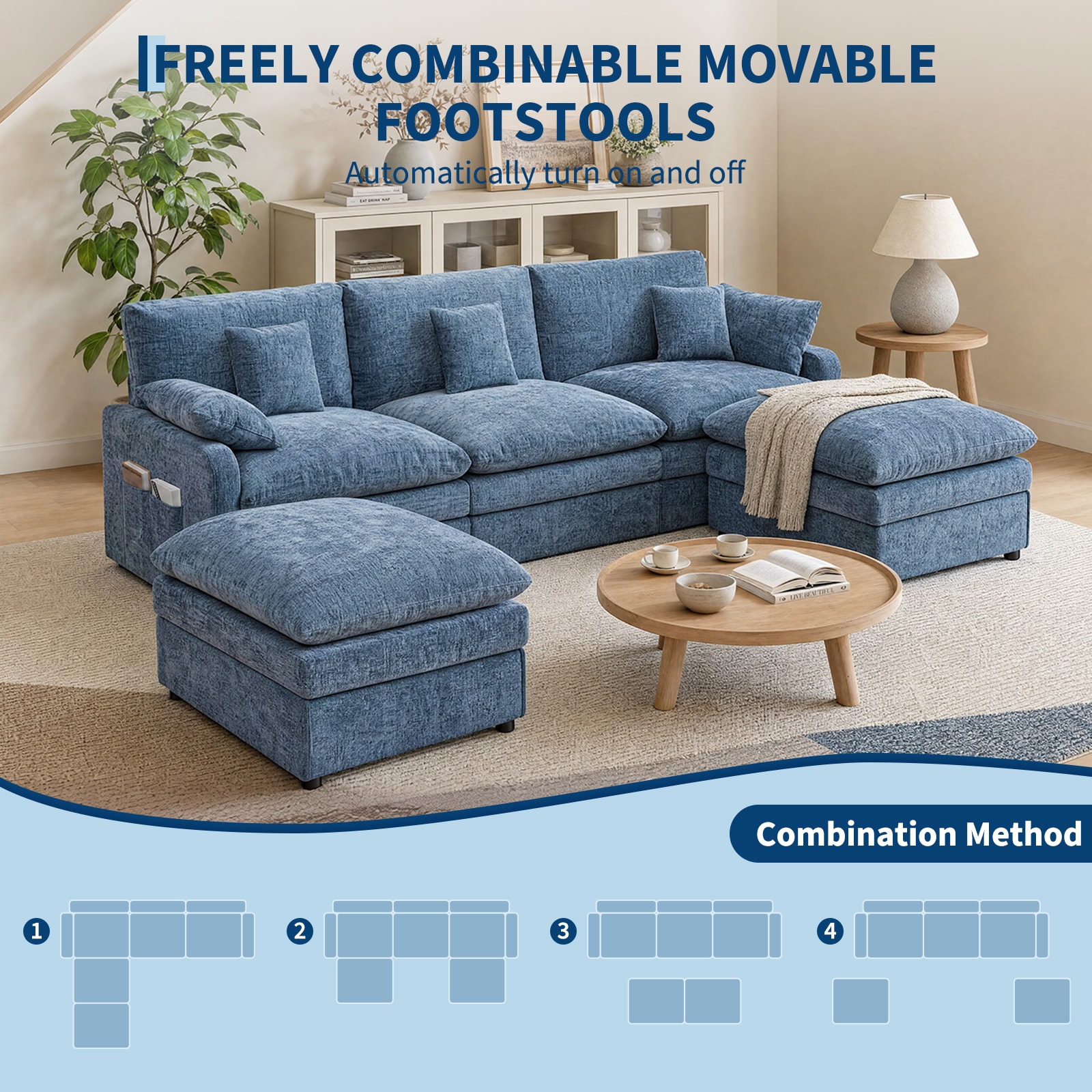 Garvee BLUE 2AKSPC9 Sofas-Loveseats - View #3