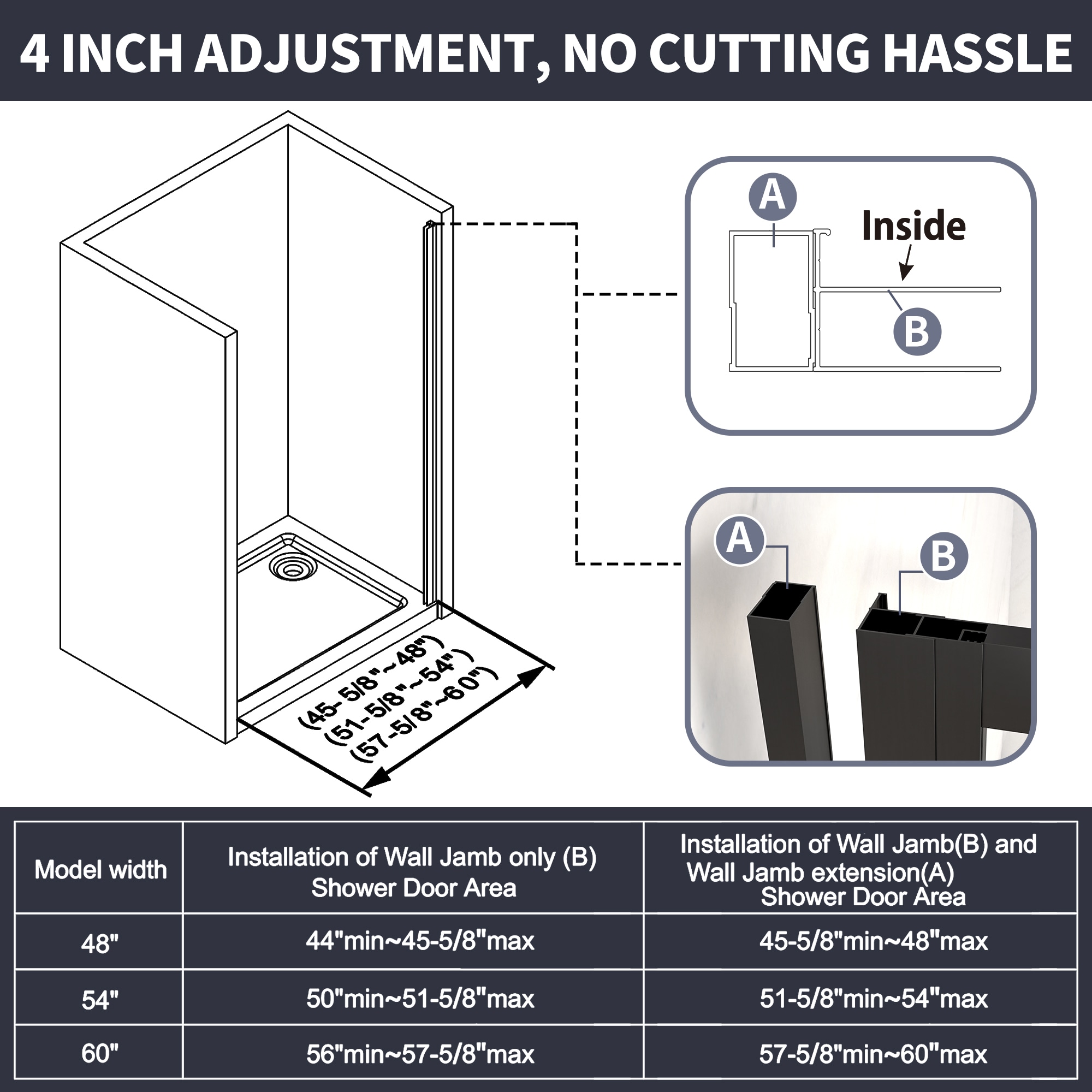 AAZJ BG-BL-6036-M Shower-Doors - View #18