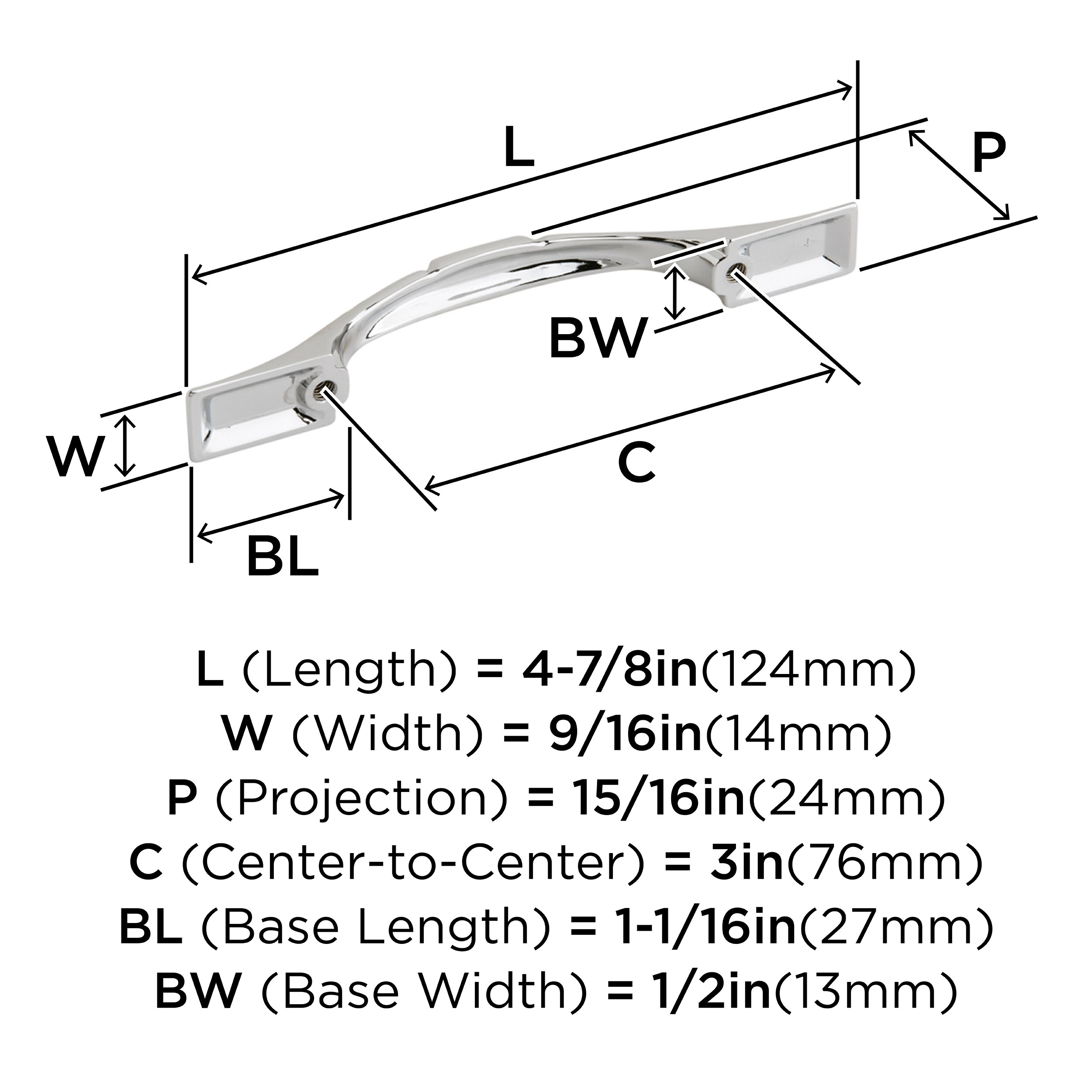 Amerock 10VMP17226 Cabinet-Pulls - View #3