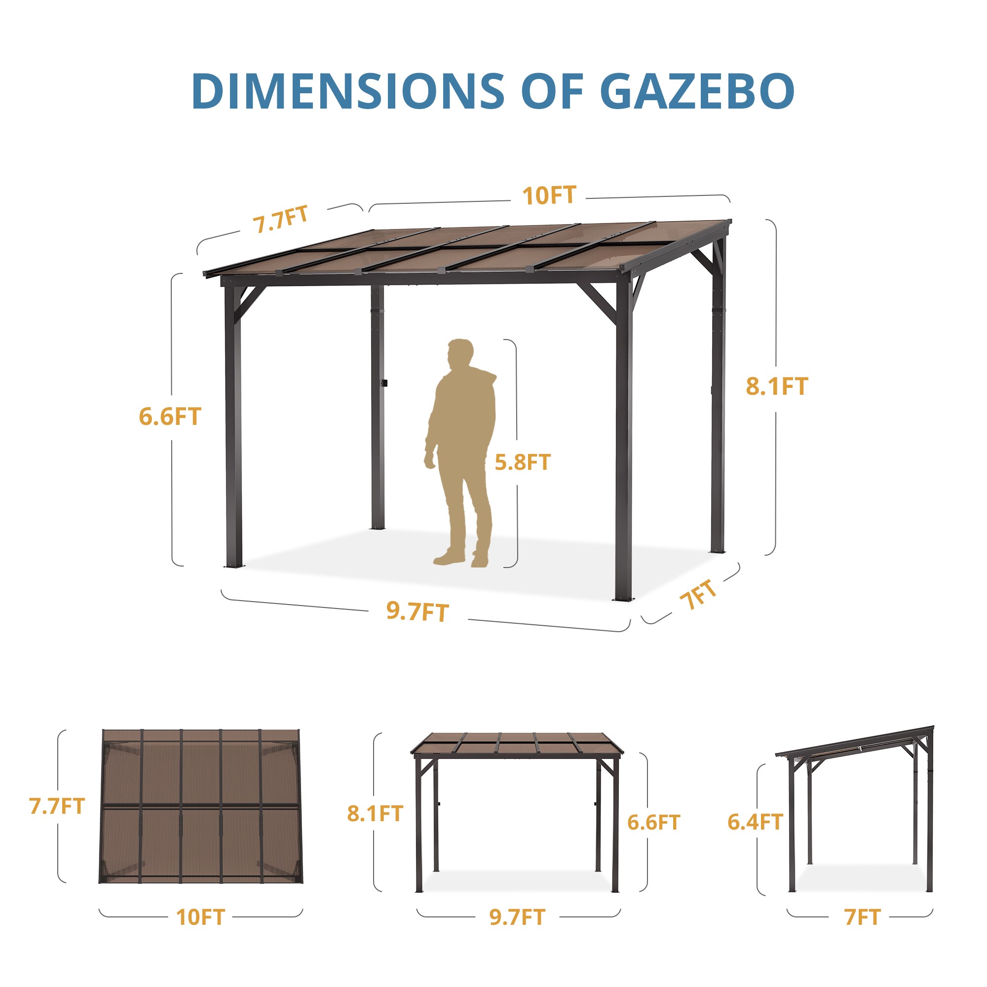 Yurevna LMD-BL-1 Wood-Resin-Gazebos - View #9