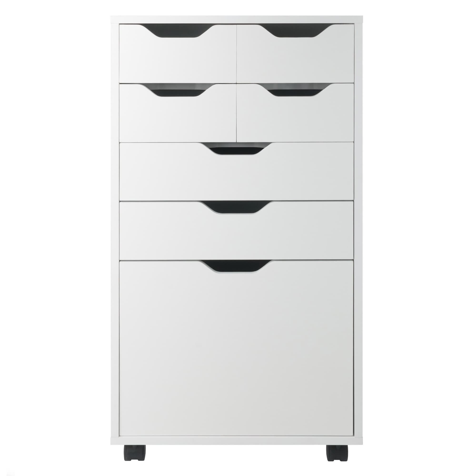 Winsome Wood 10719 Halifax White 6 -Drawer 19.21-Inches File Cabinet