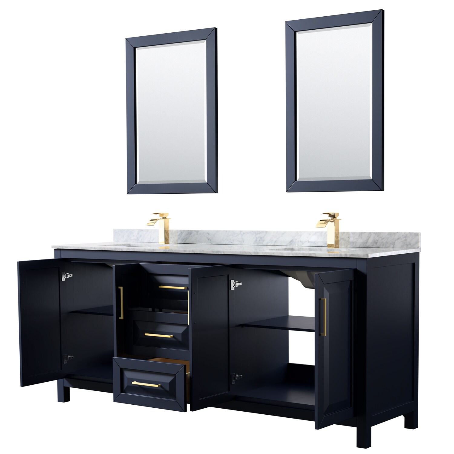 Wyndham Collection WCV252580DBLCMUNSM24 Bath-Vanity-Combo - View #2