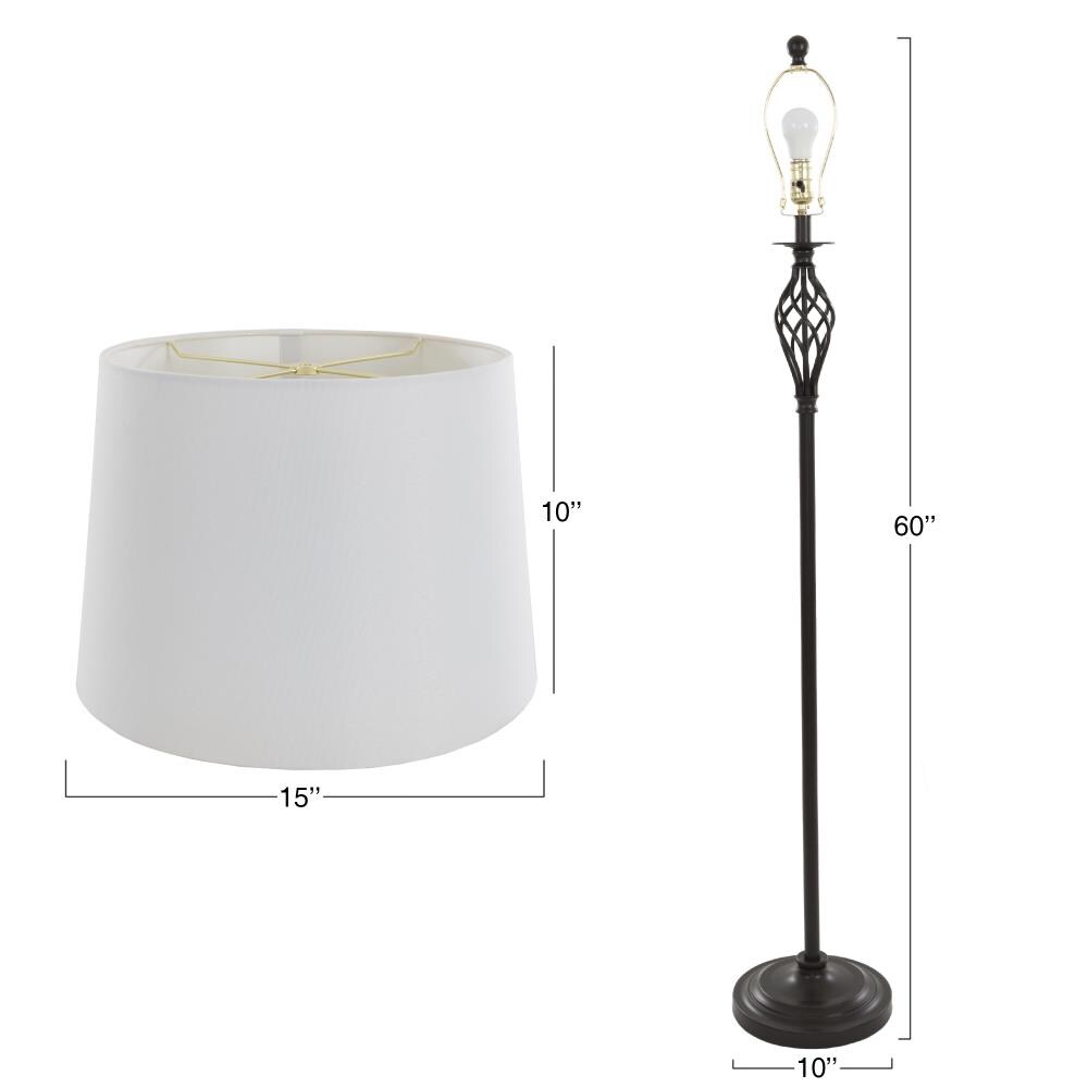 cameroon uplighter floor lamp black