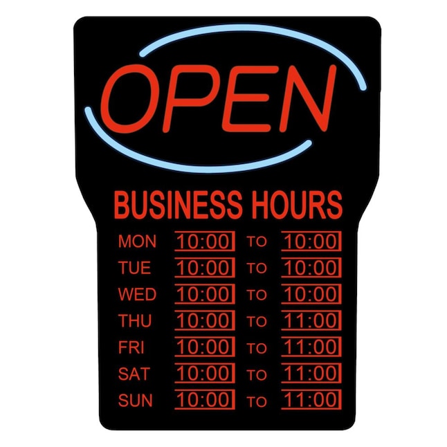 Royal Sovereign 24-in Multi-Function LED Open Lighted Sign Royal Sovereign 24-in Multi-Function LED Open Lighted Sign