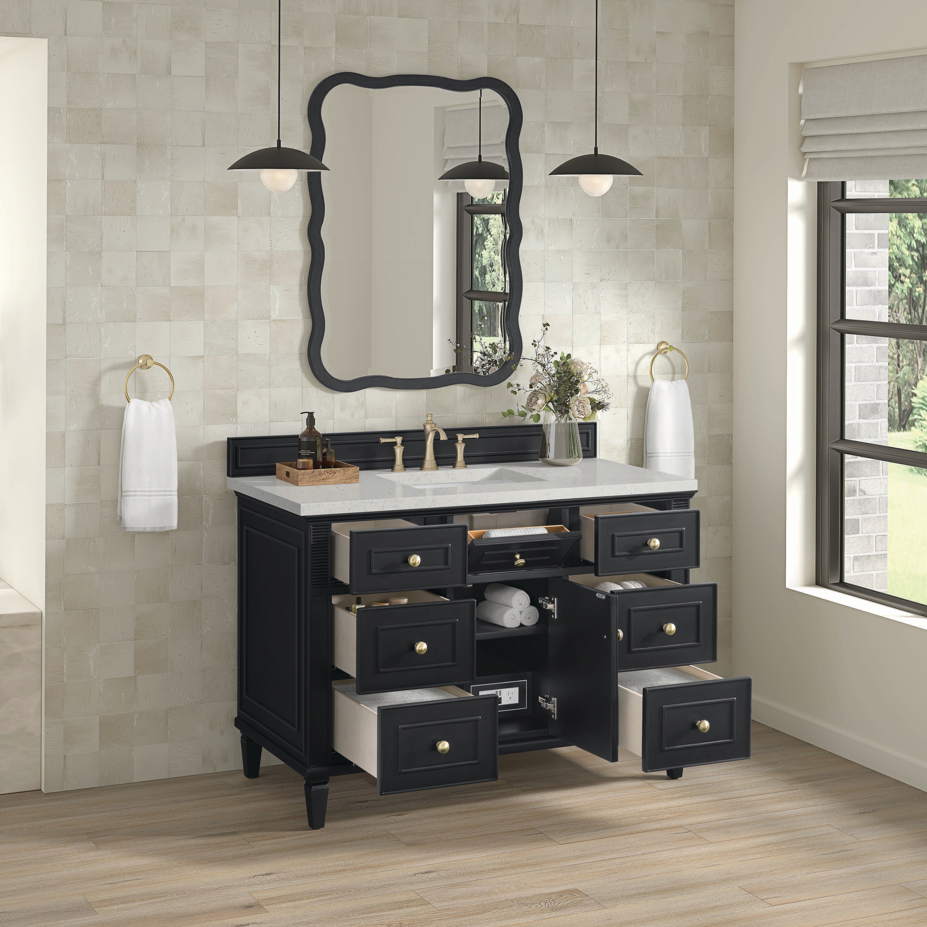 James Martin Vanities 424-V48-BKO-3LDL Bath-Vanity-Combo - View #4